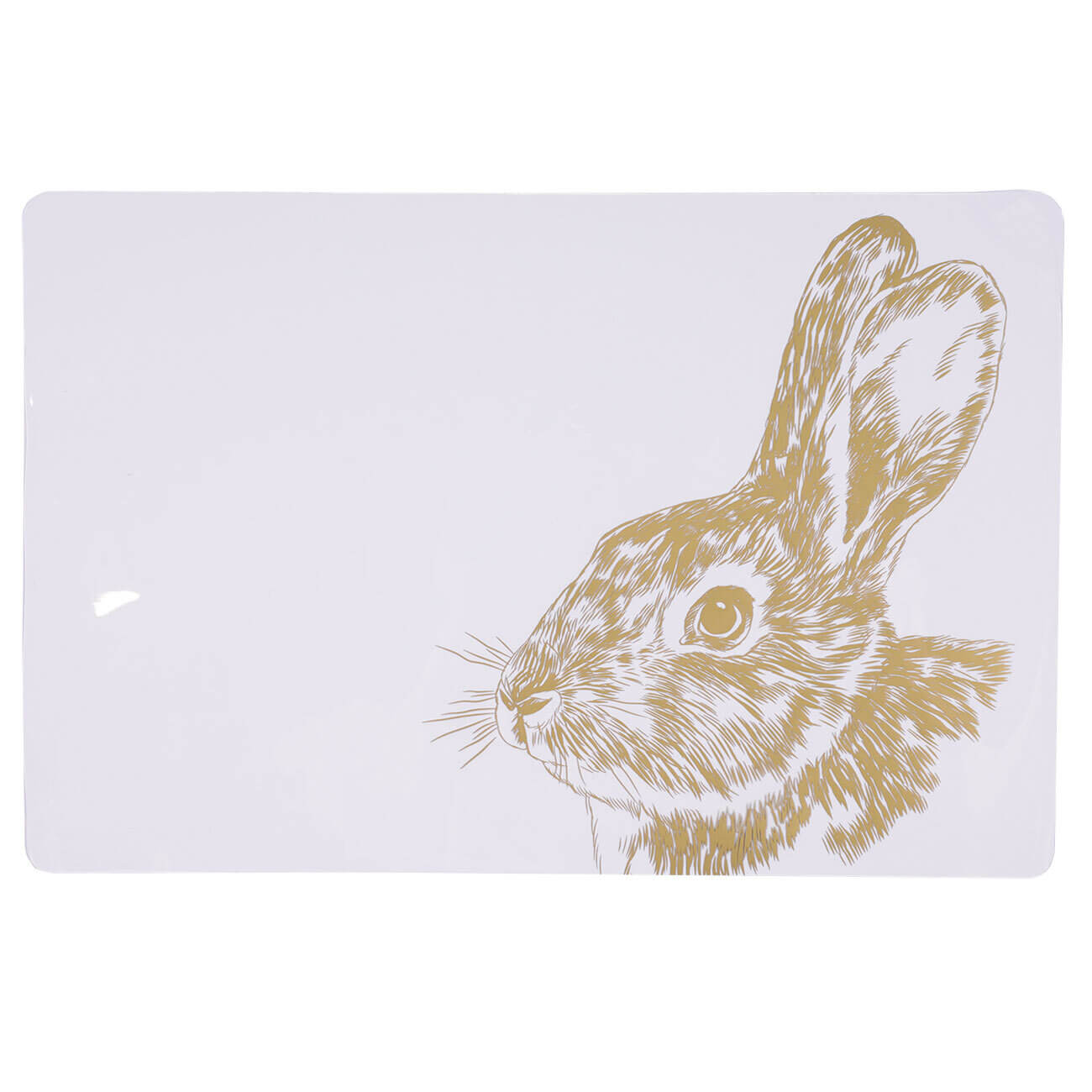 

Салфетка под приборы, 30х45 см, ПВХ, Золотистый кролик, Pure print