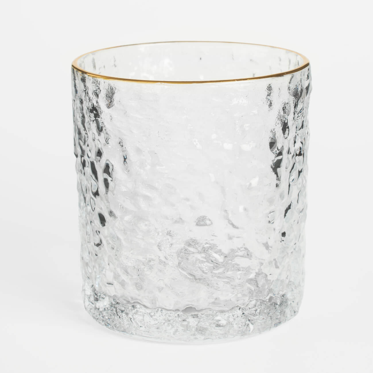 ваза для ов 25 см стекло серая с золотистым кантом berg Стакан, 320 мл, стекло, с золотистым кантом, Nautilus Gold