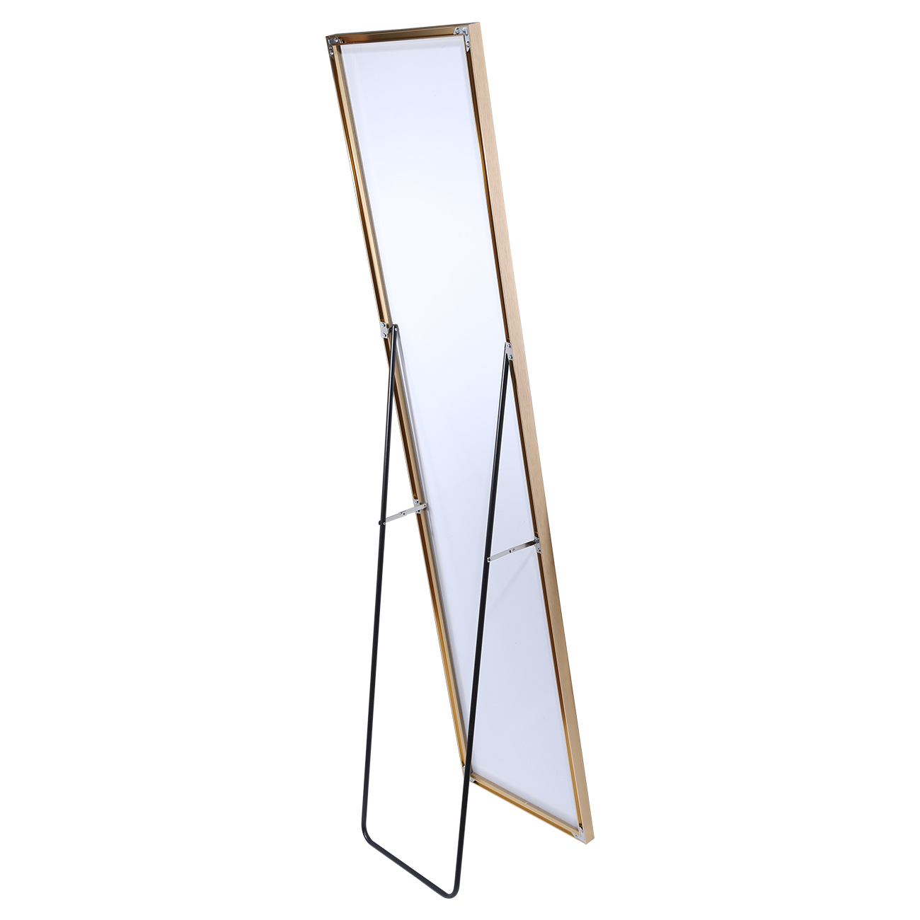Зеркало напольное, 35х150 см, металл, прямоугольное, золотистое, Trend изображение № 2