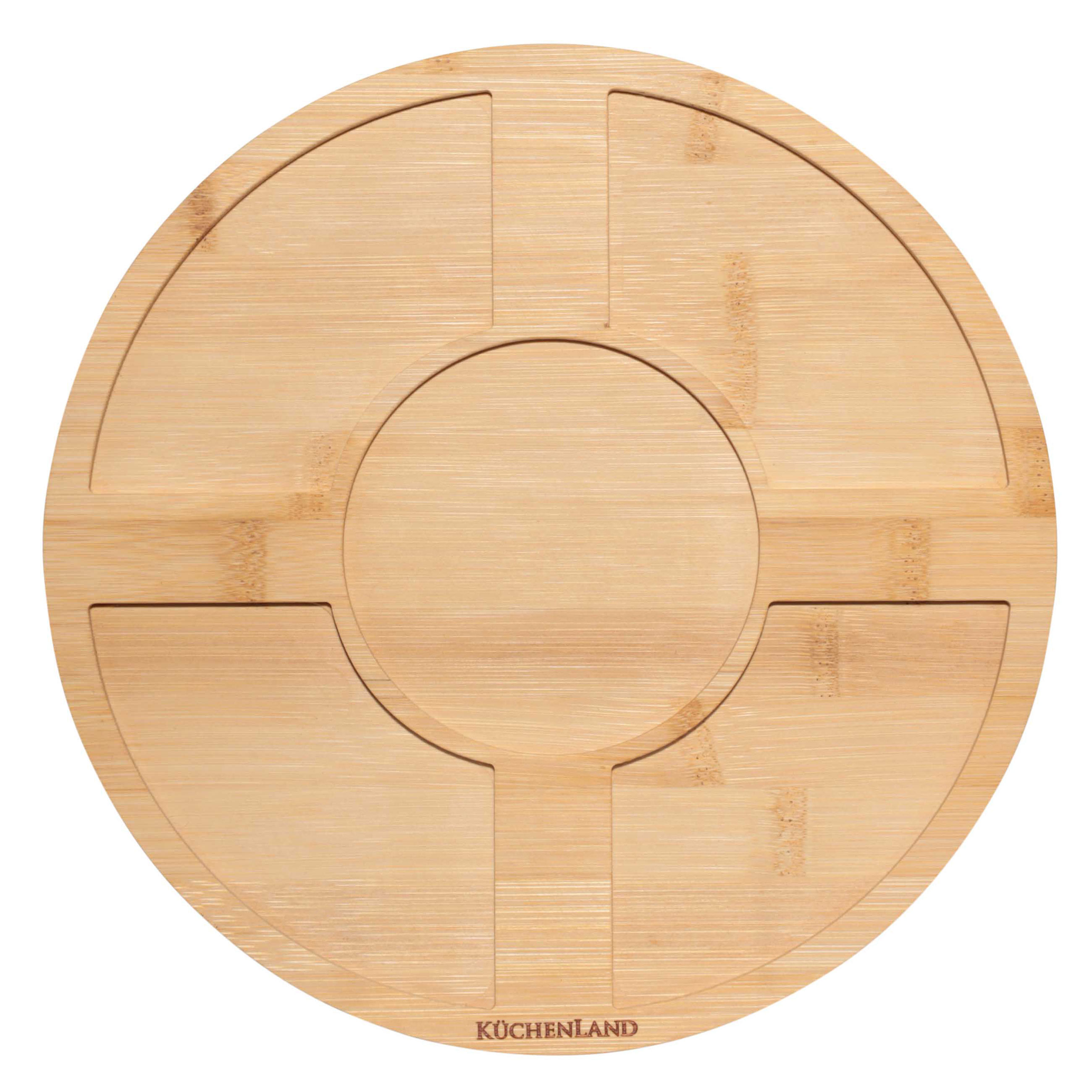 Набор для фондю, 4 перс, на подставке, керамика/бамбук, Bamboo, image-2