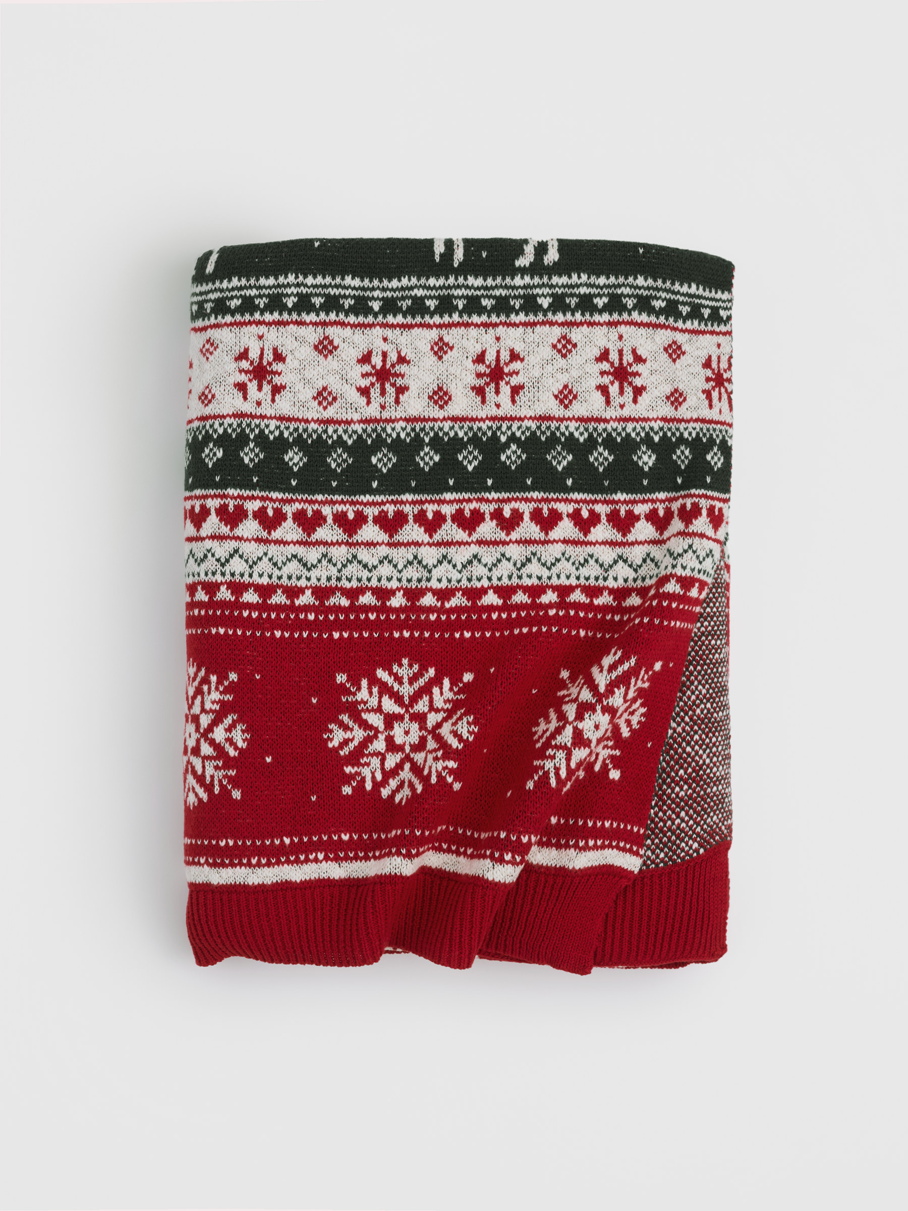 Плед, 130х170 см, хлопок, молочно-коричневый, Скандинавские узоры, Lapland print, image-7