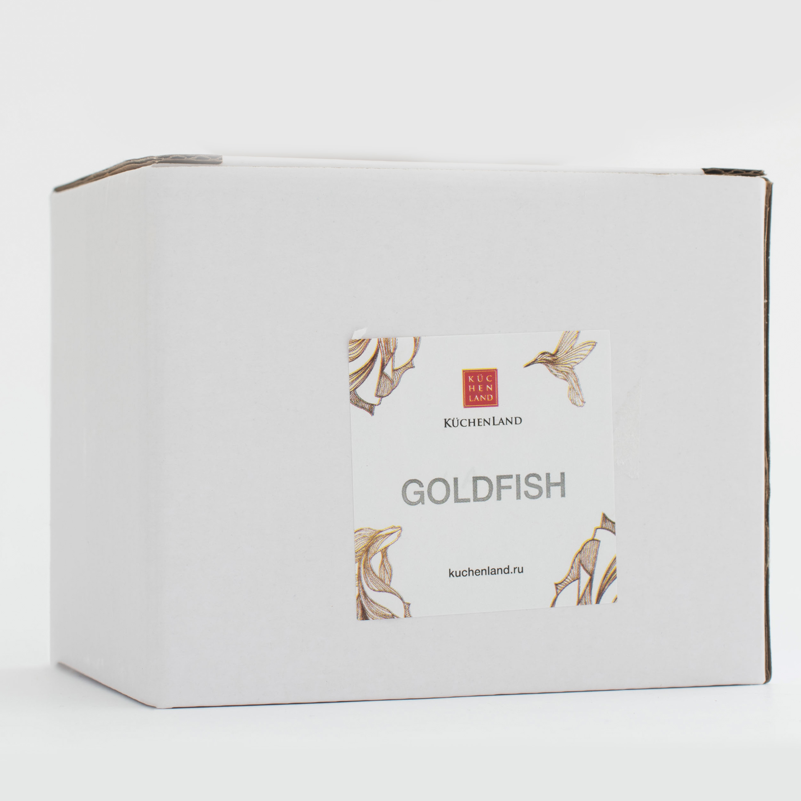 Кружка, 400 мл, фарфор N, белая, Золотая рыбка, Goldfish изображение № 6