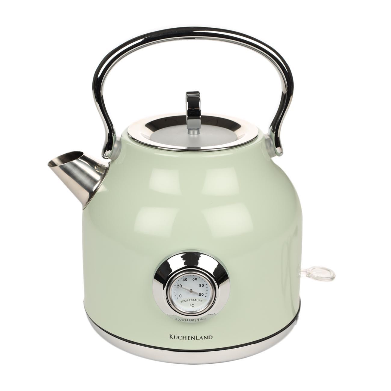 Kuchenland Чайник электрический 17 л 1850-2200 Вт мятный Retro 699000₽