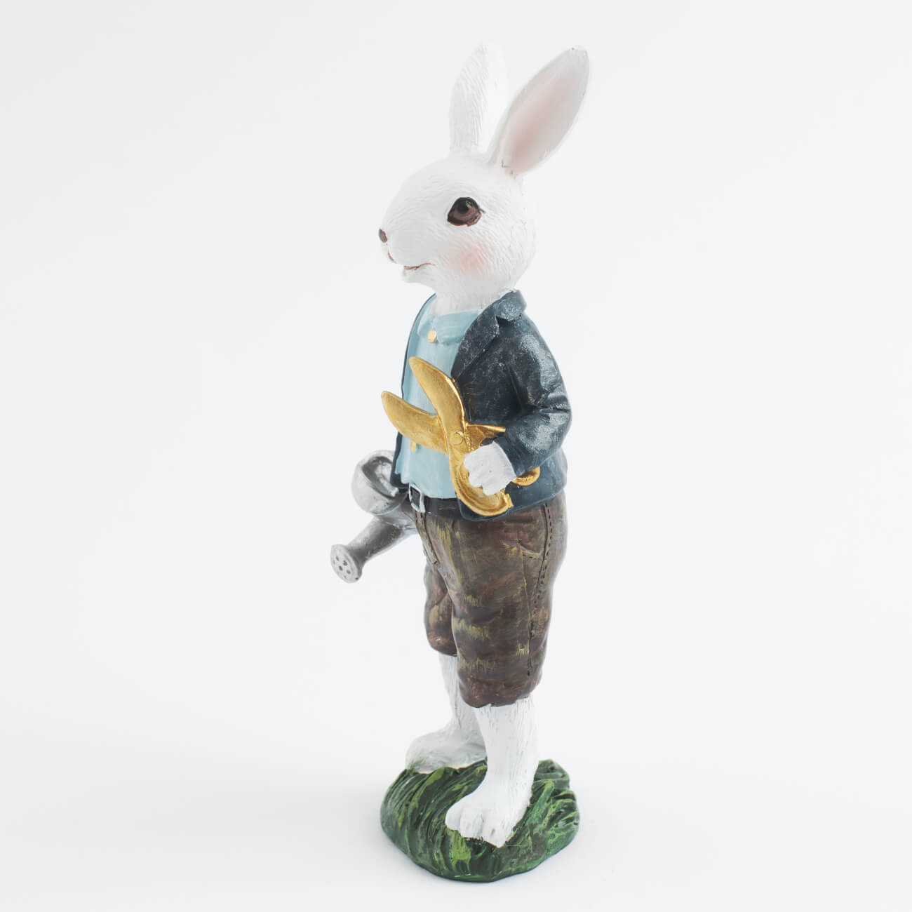 Статуэтка, 16 см, полирезин, Кролик садовник, Easter статуэтка 47 см петух