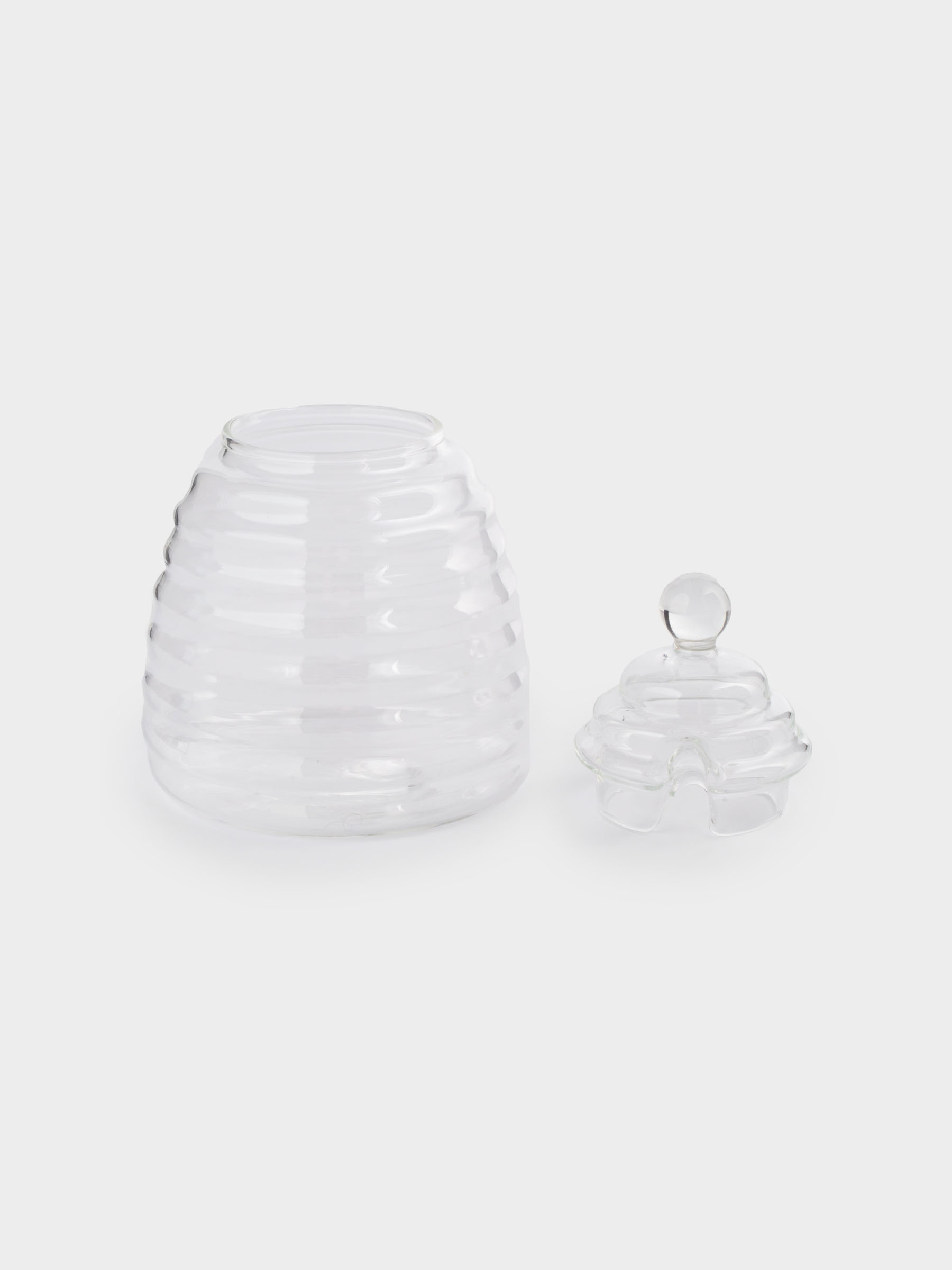 Банка для меда, 470 мл, с ложкой, стекло Б/дерево, Honey, image-3