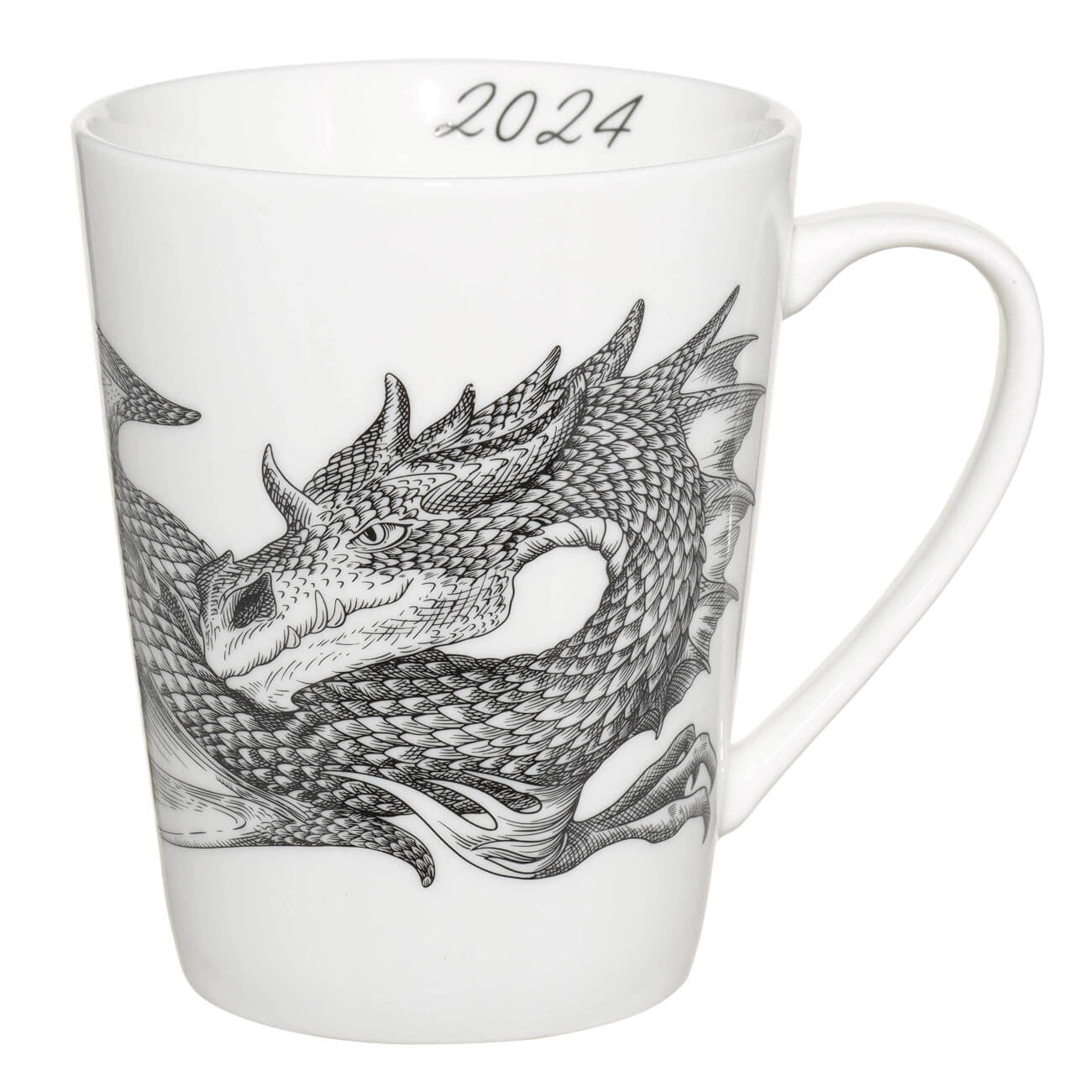 

Кружка, 420 мл, фарфор N, белая, Дракон, Dragon rainira