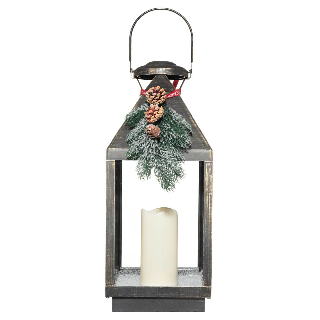 

Светильник декоративный, 47 см, пластик, бронзовый, Фонарь со свечой, Bronze style