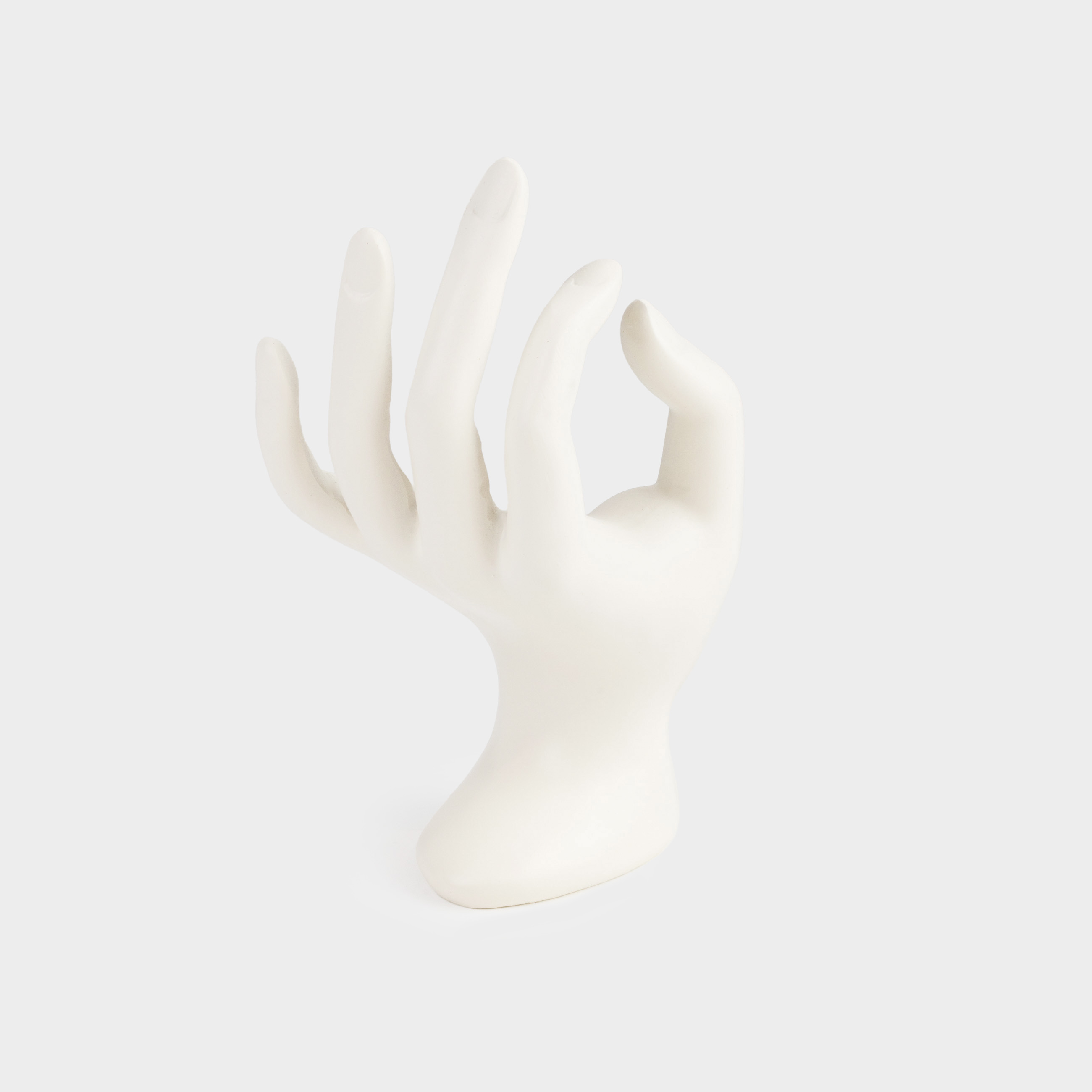 Держатель для украшений, 16 см, полирезин, молочный, Рука, Hand, image-2