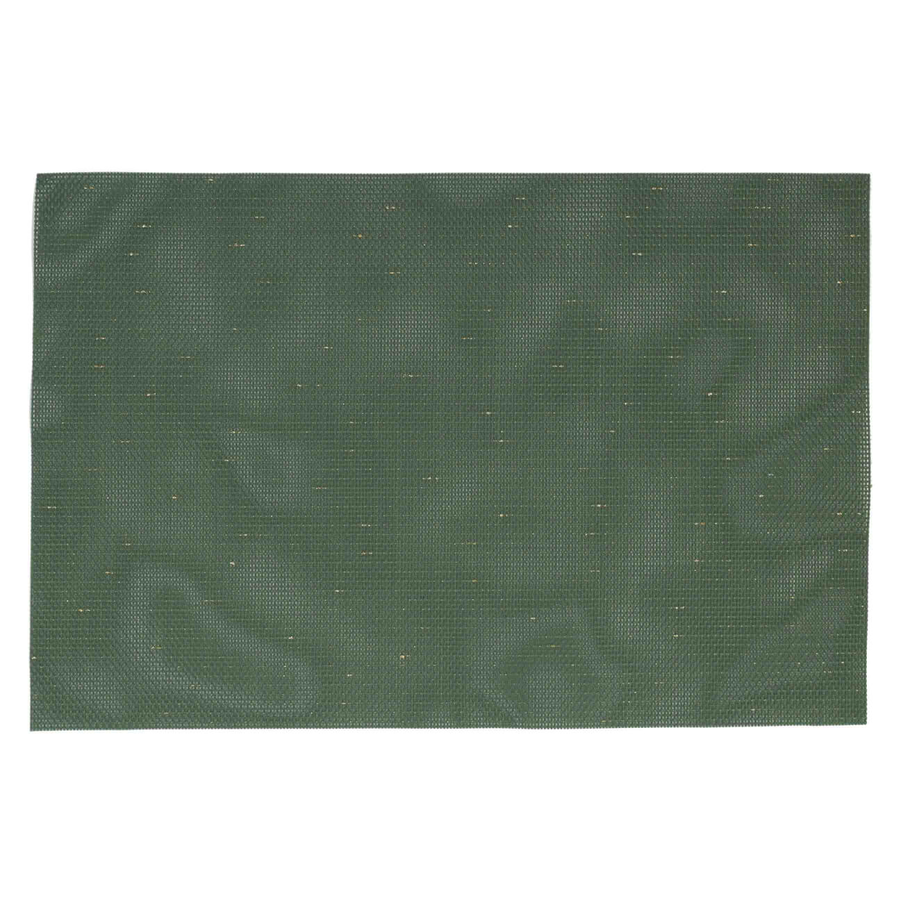 Салфетка под приборы, 30х45 см, ПВХ/полиэстер, прямоугольная, зеленая, Solid изображение № 1