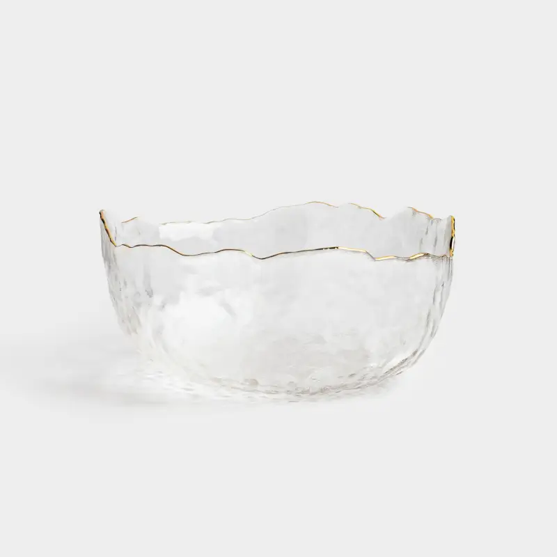 Пиала, 13х6 см, стекло, с золотистым кантом, Nautilus gold ,image-0