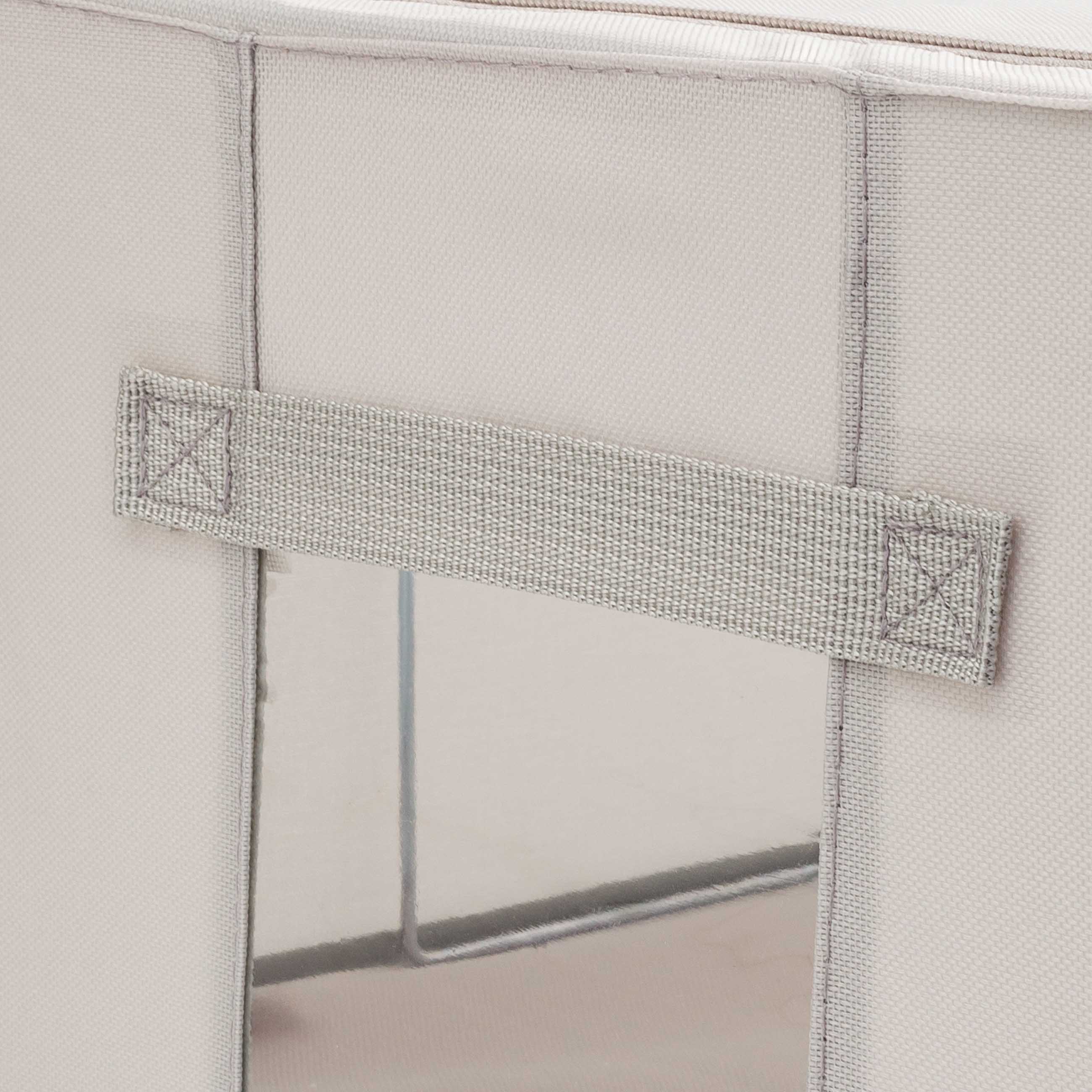 Органайзер-короб для вещей, 50х40х22 см, на молнии, оксфорд, серый, Pedant, image-4