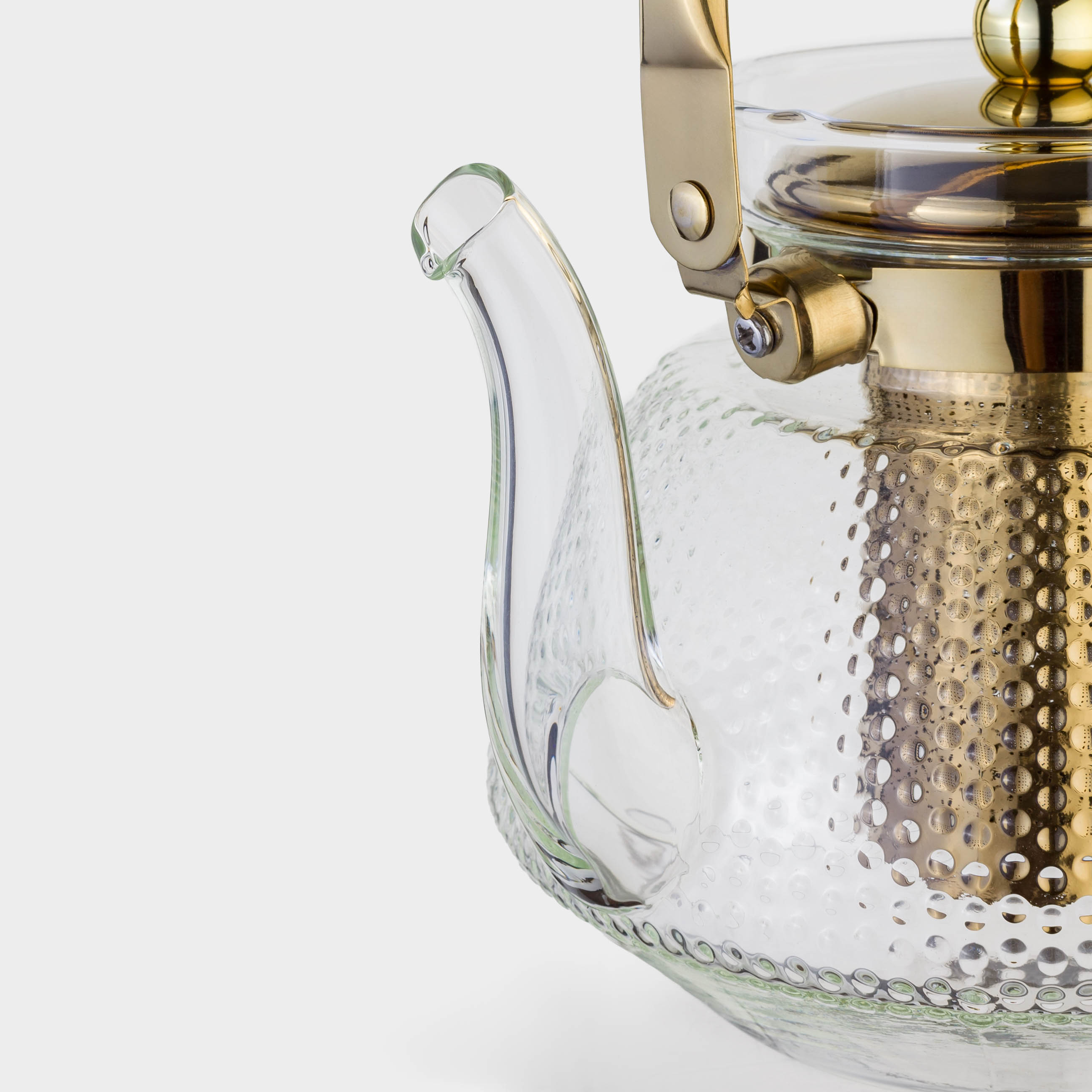 Чайник заварочный, 1,3 л, стекло Б/сталь, золотистый, Classic gold, image-5