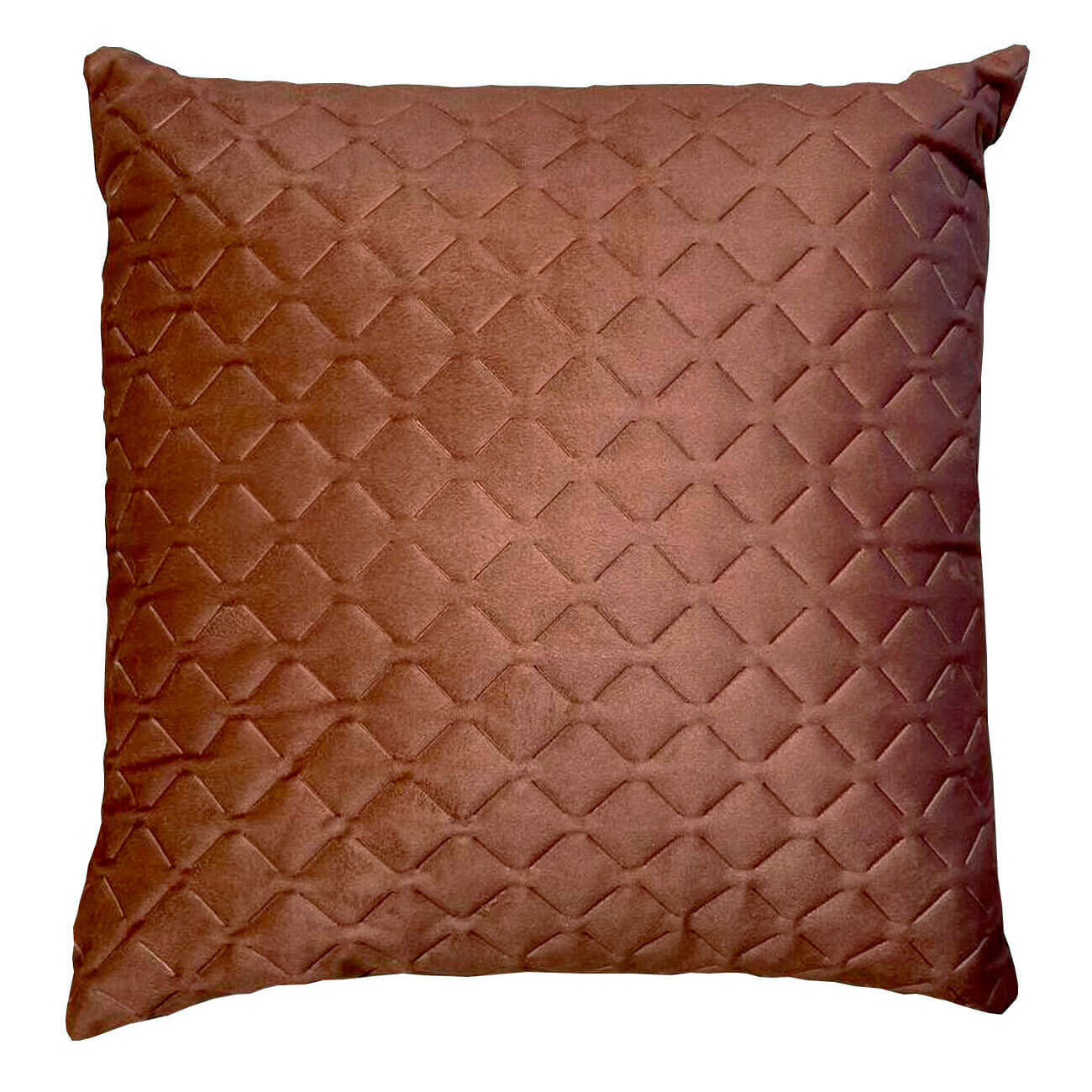 

Подушка декоративная, 45х45, вельвет, горчичная, Ромбы, Sewing