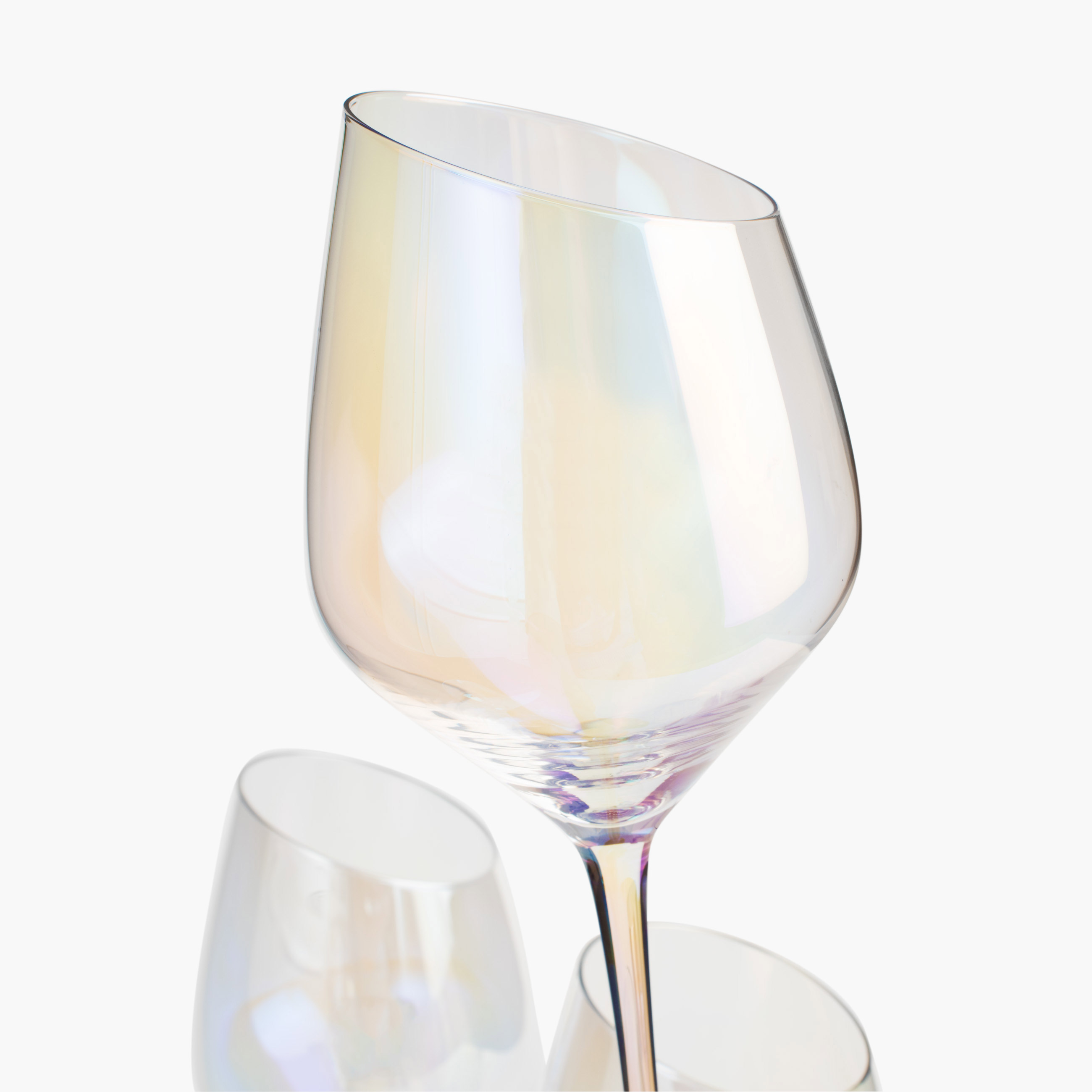 Бокал для белого вина, 460 мл, 4 шт, стекло, перламутр, Charm L polar изображение № 5
