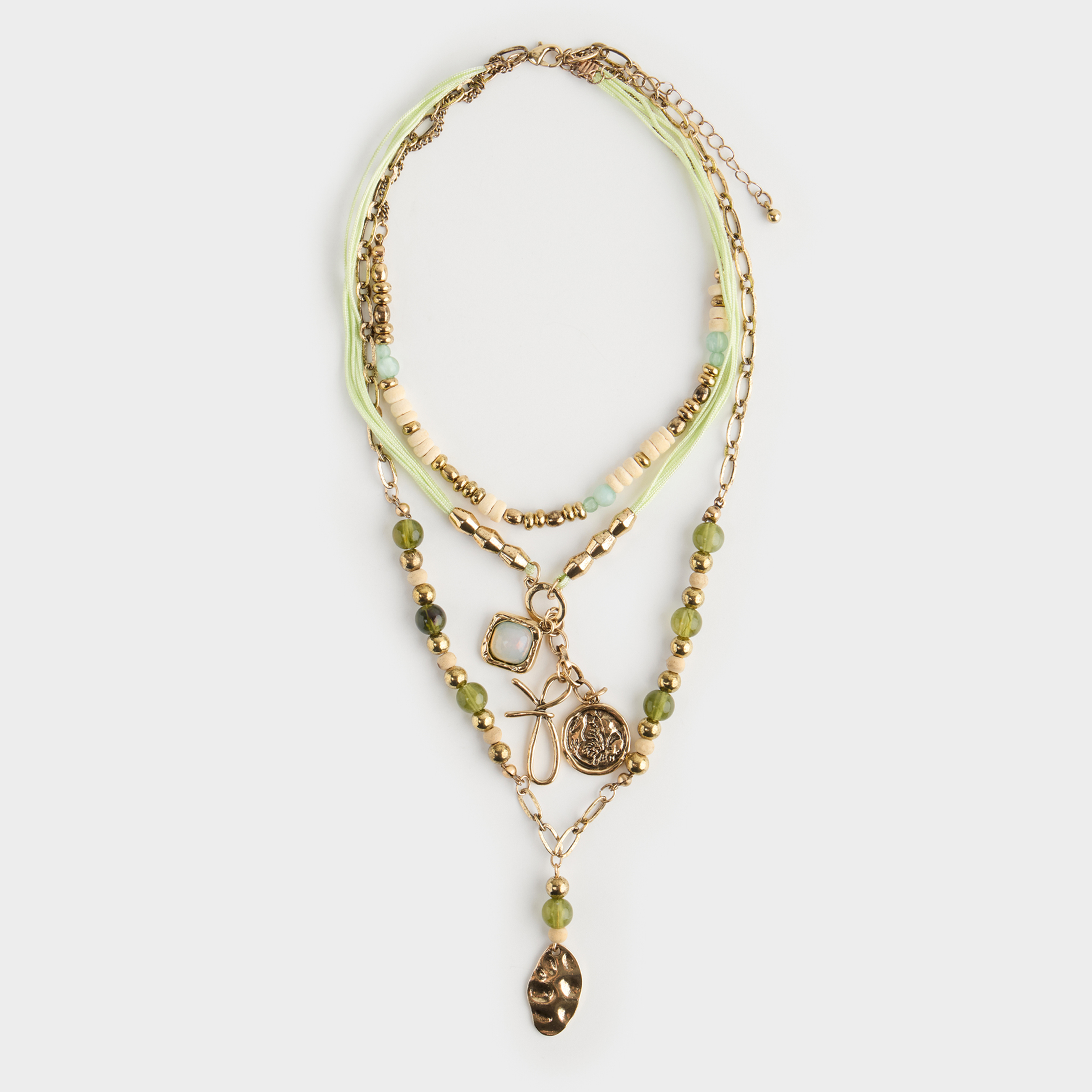 Цепочка, металл/полиэстер, Mineral