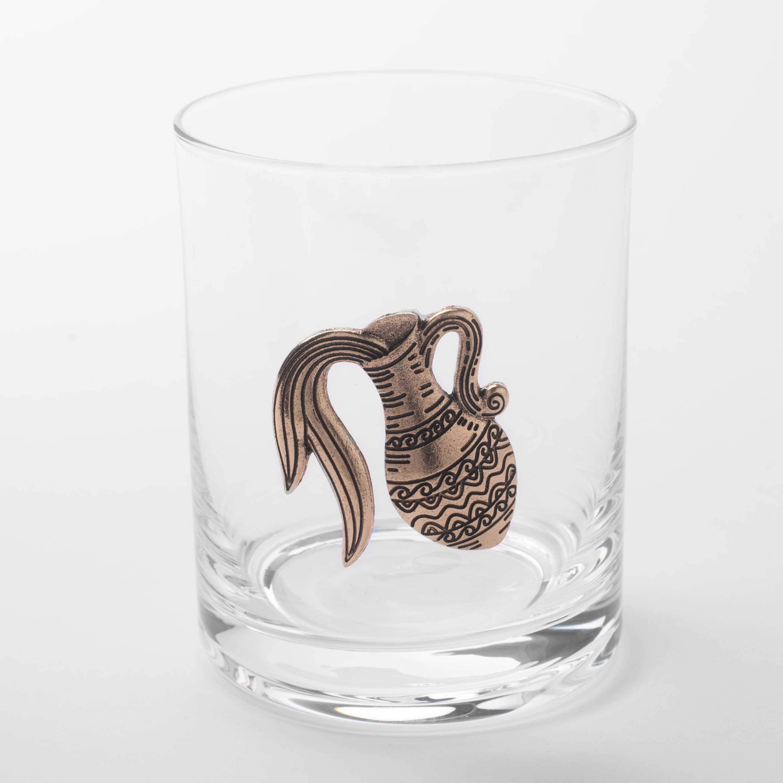 Стакан для виски 10 см 340 мл стеклометалл золотистый Водолей Zodiac 799₽