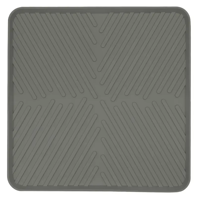 Коврик для сушки посуды, 30x30 см, резина, серый, Assist ,image-0