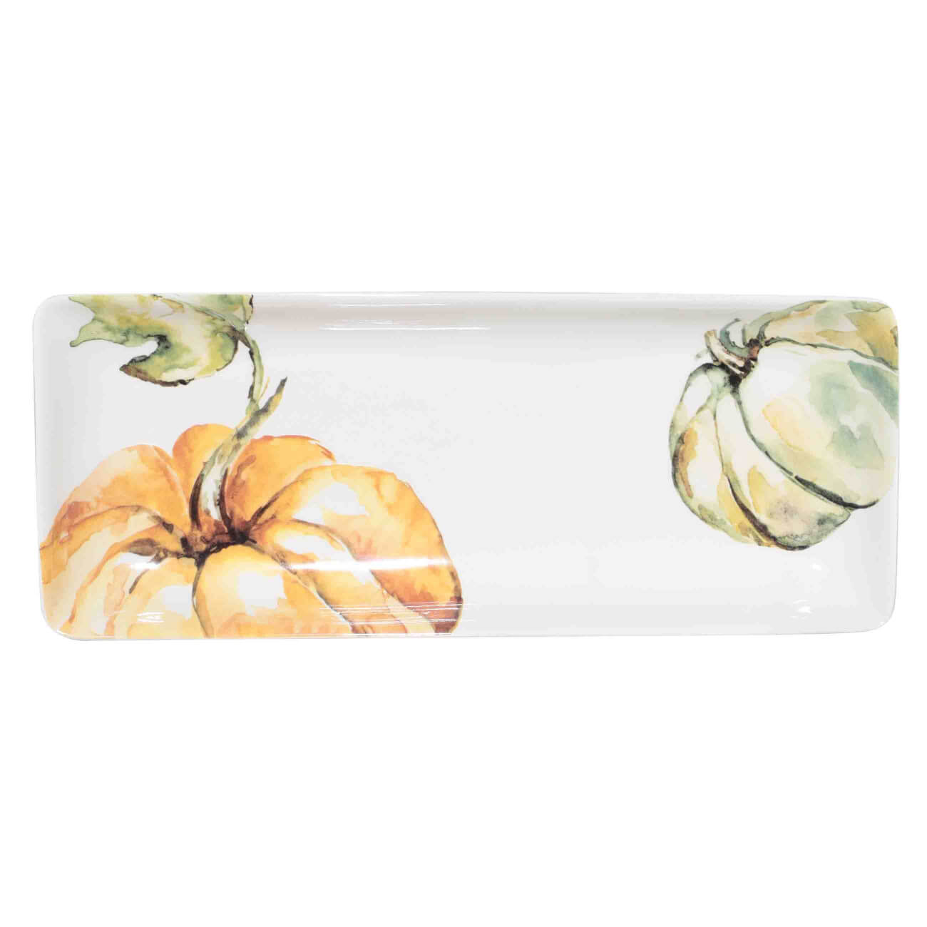 

Блюдо, 34x13 см, керамика, белое, прямоугольное, Тыквы, Autumn gifts