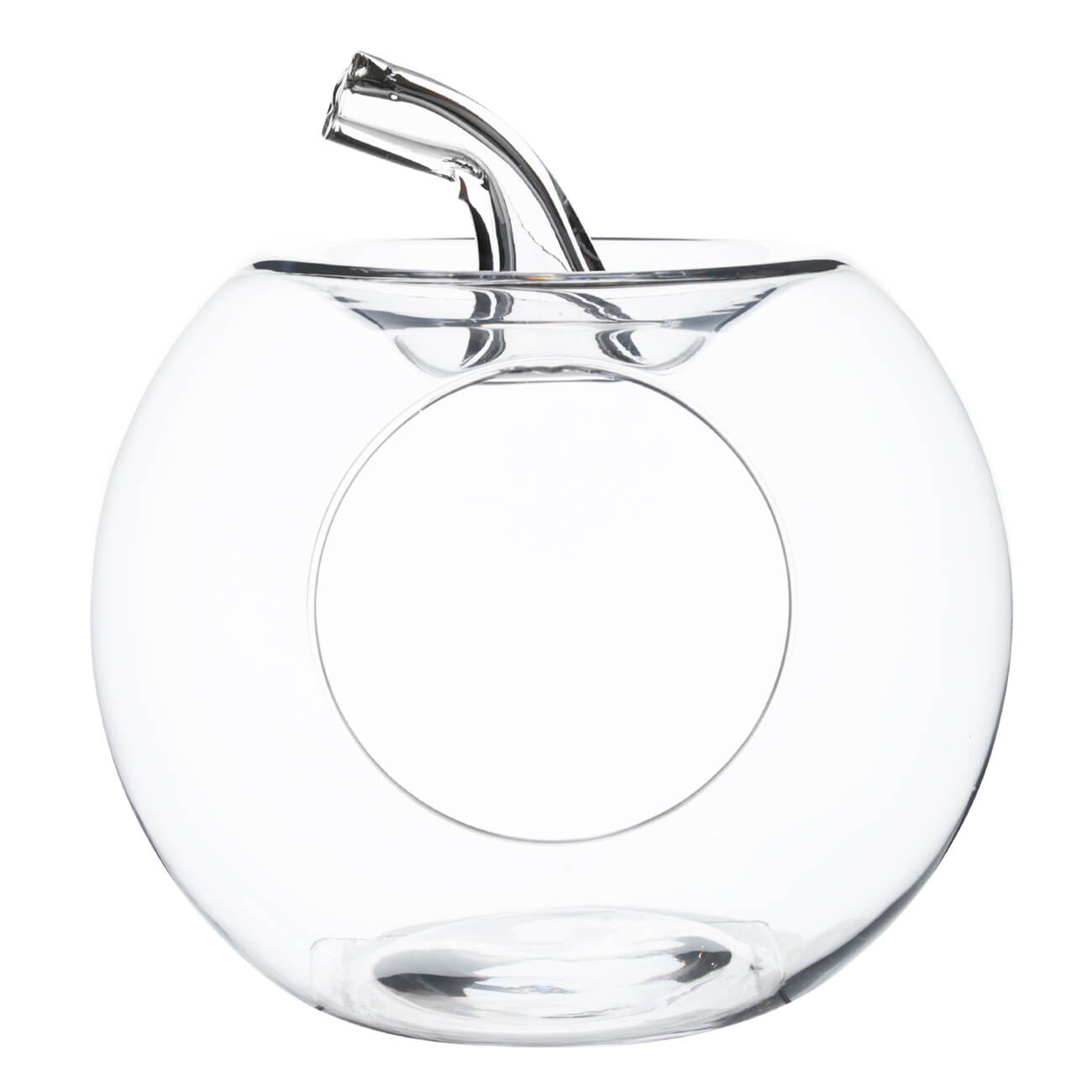 Конфетница, 27х24 см, стекло, Яблоко, Clear стекло x doria defense glass для iphone 11 pro max clear 484985