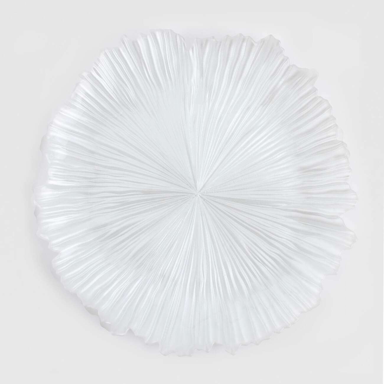 Тарелка закусочная, 21 см, стекло Р, белая, Verge изображение № 1