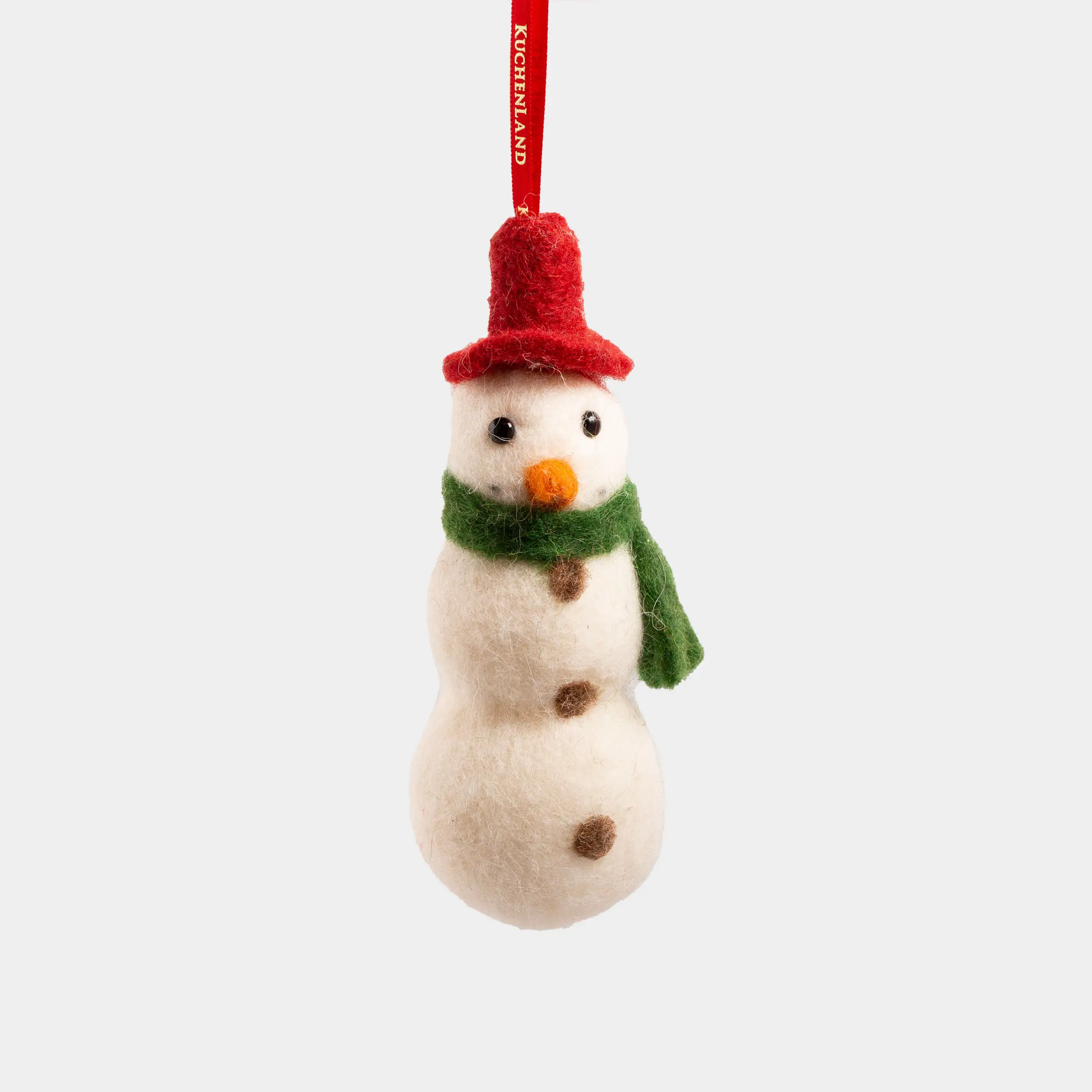 Игрушка елочная, 5x13 см, полиэстер, белая, Снеговик, Figure Christmas Fuzz