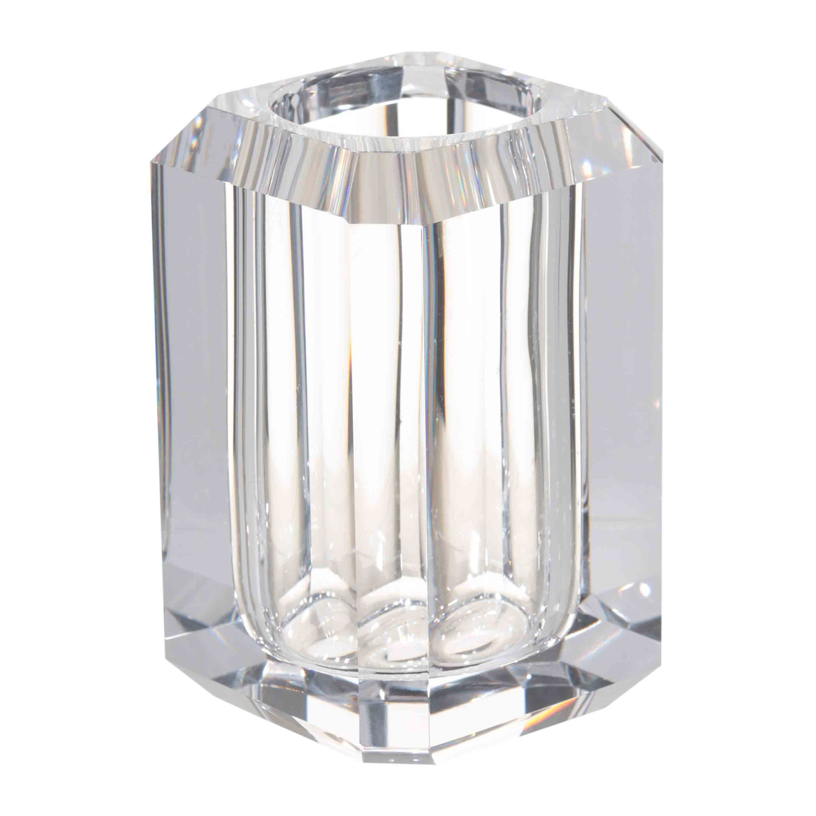 Стакан для ванной комнаты, 11 см, стекло, Грани, Shower Crystal Glance, image-0