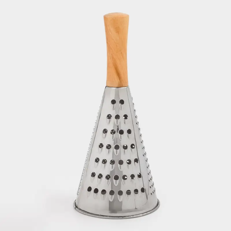 Терка, 24 см, сталь/дерево, круглая, Wood Kitchen