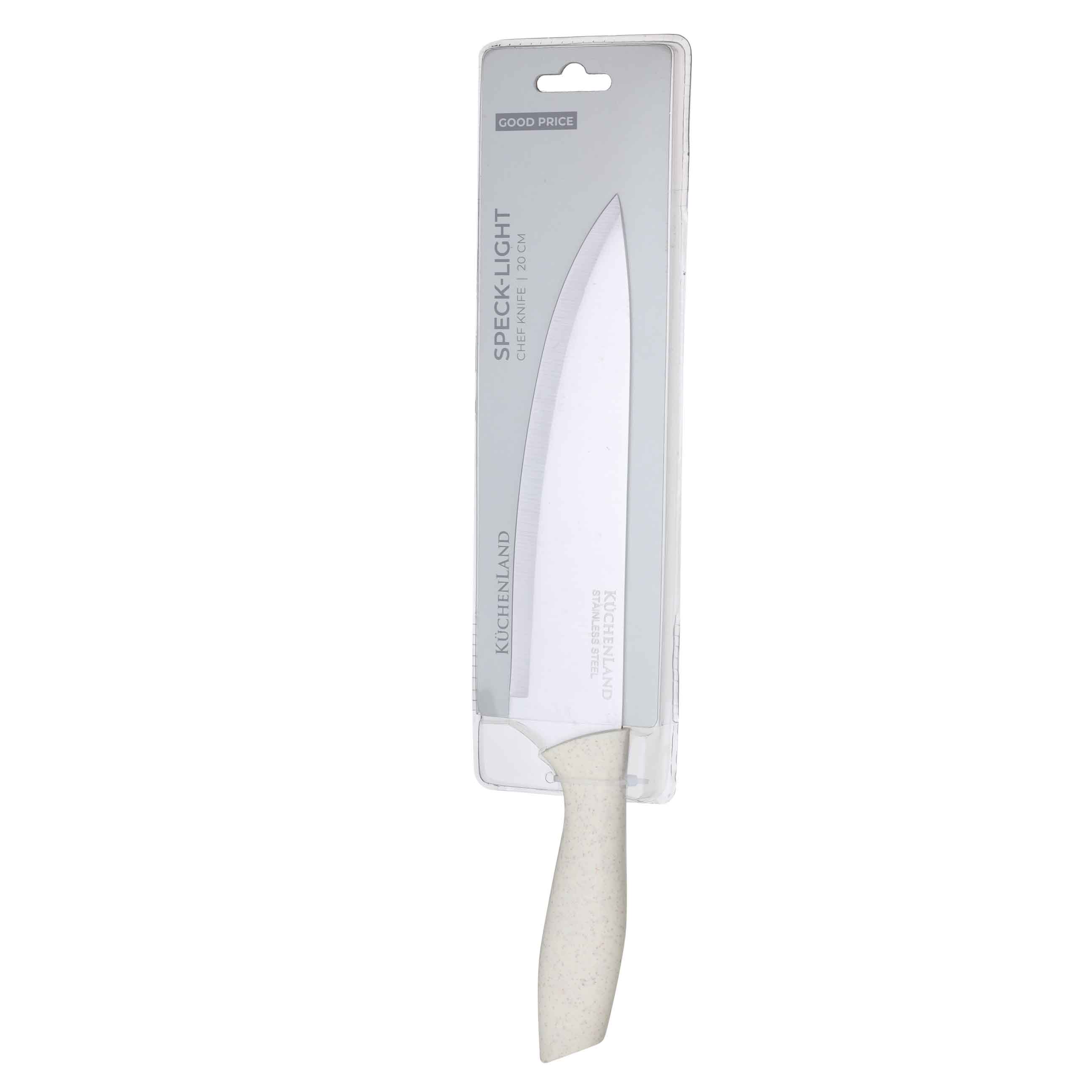 Нож поварской, 20 см, сталь/пластик, молочный, Speck-light изображение № 2