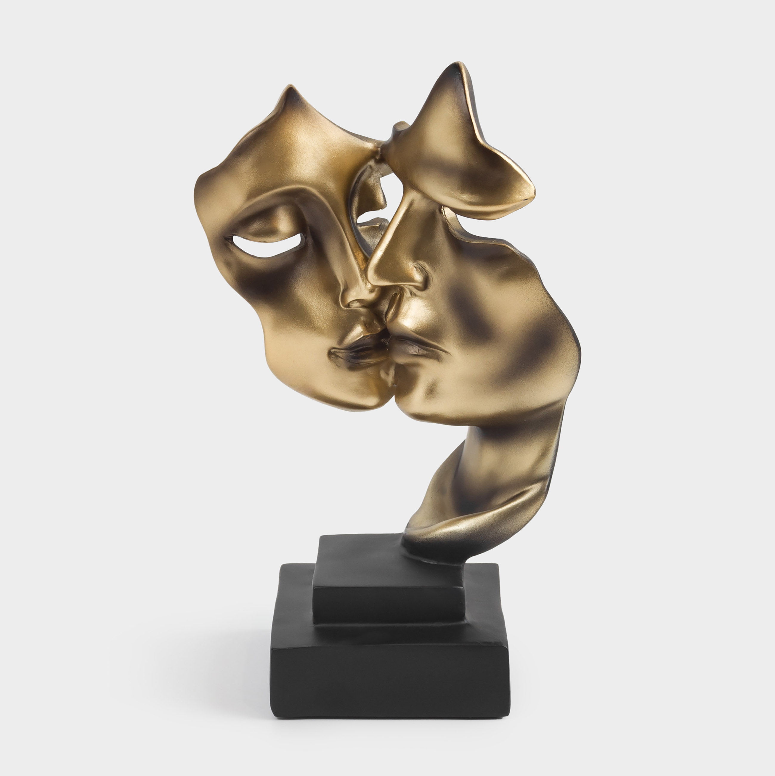 Статуэтка 27 см полирезин золотисто-черная Поцелуй Baise 2690₽