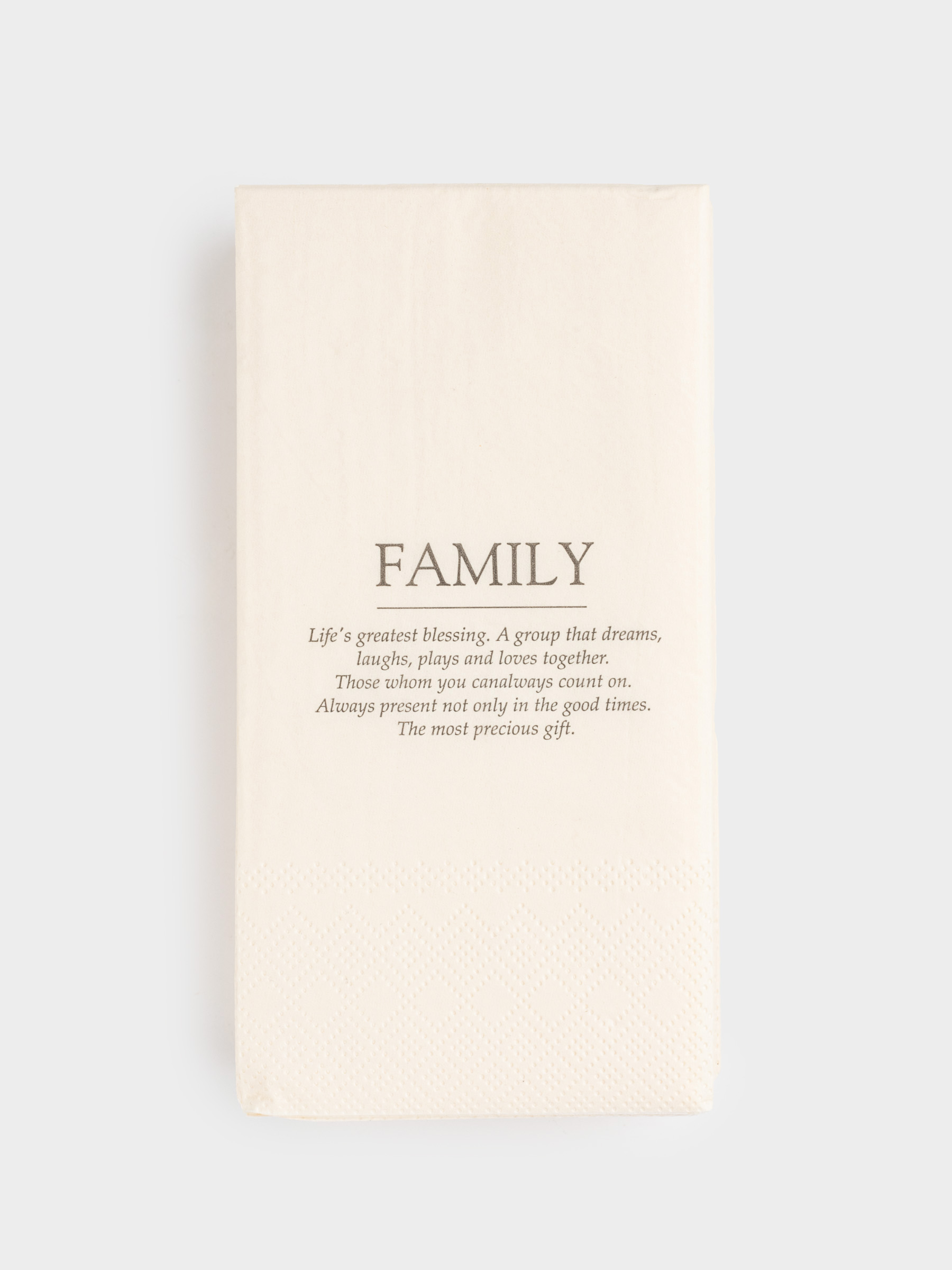 Салфетки бумажные, 33х33 см, 20 шт, прямоугольные, белые, Family, Course, image-0
