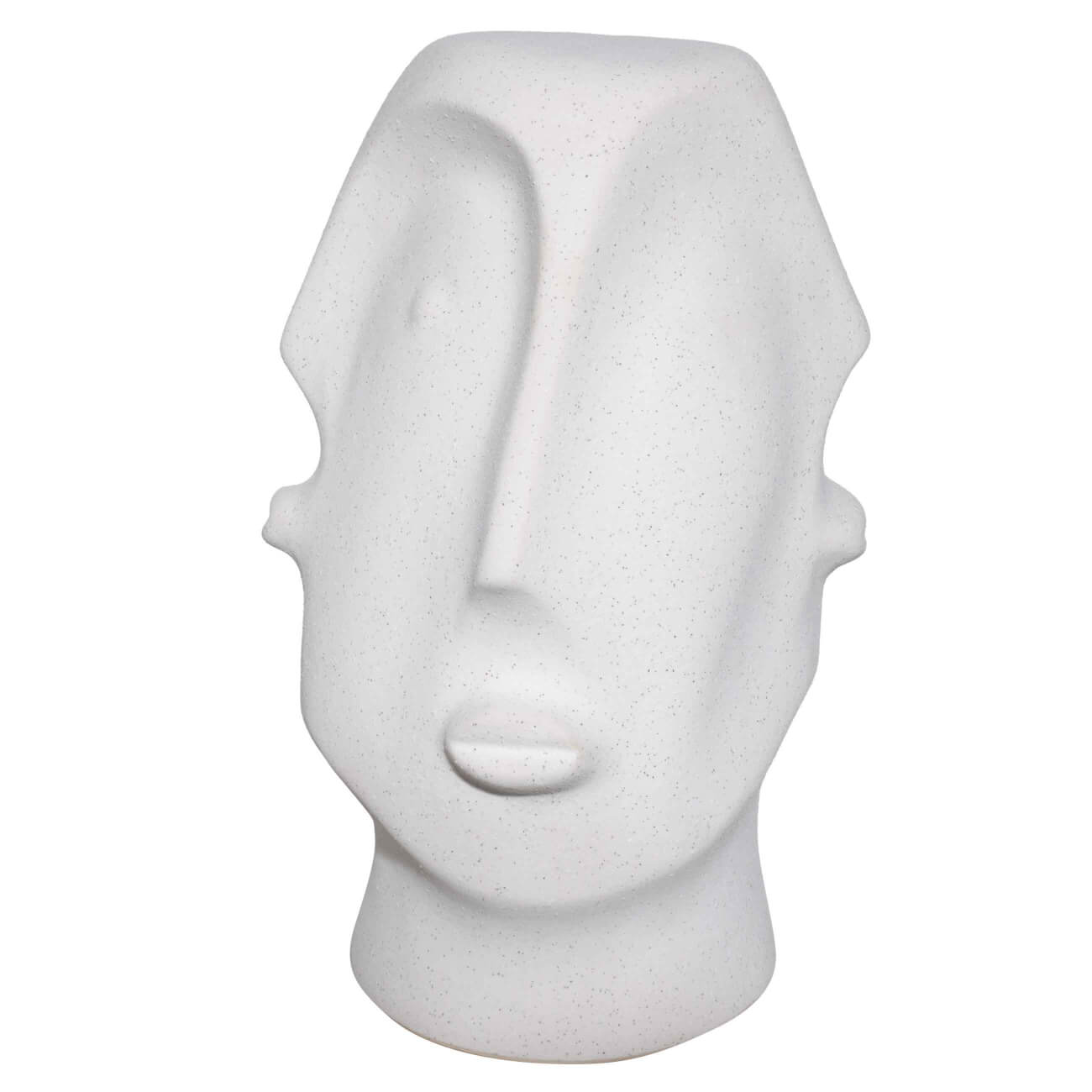 Статуэтка, 31 см, керамика, молочная, в крапинку, Лица, Faces архитектурная керамика мира т5