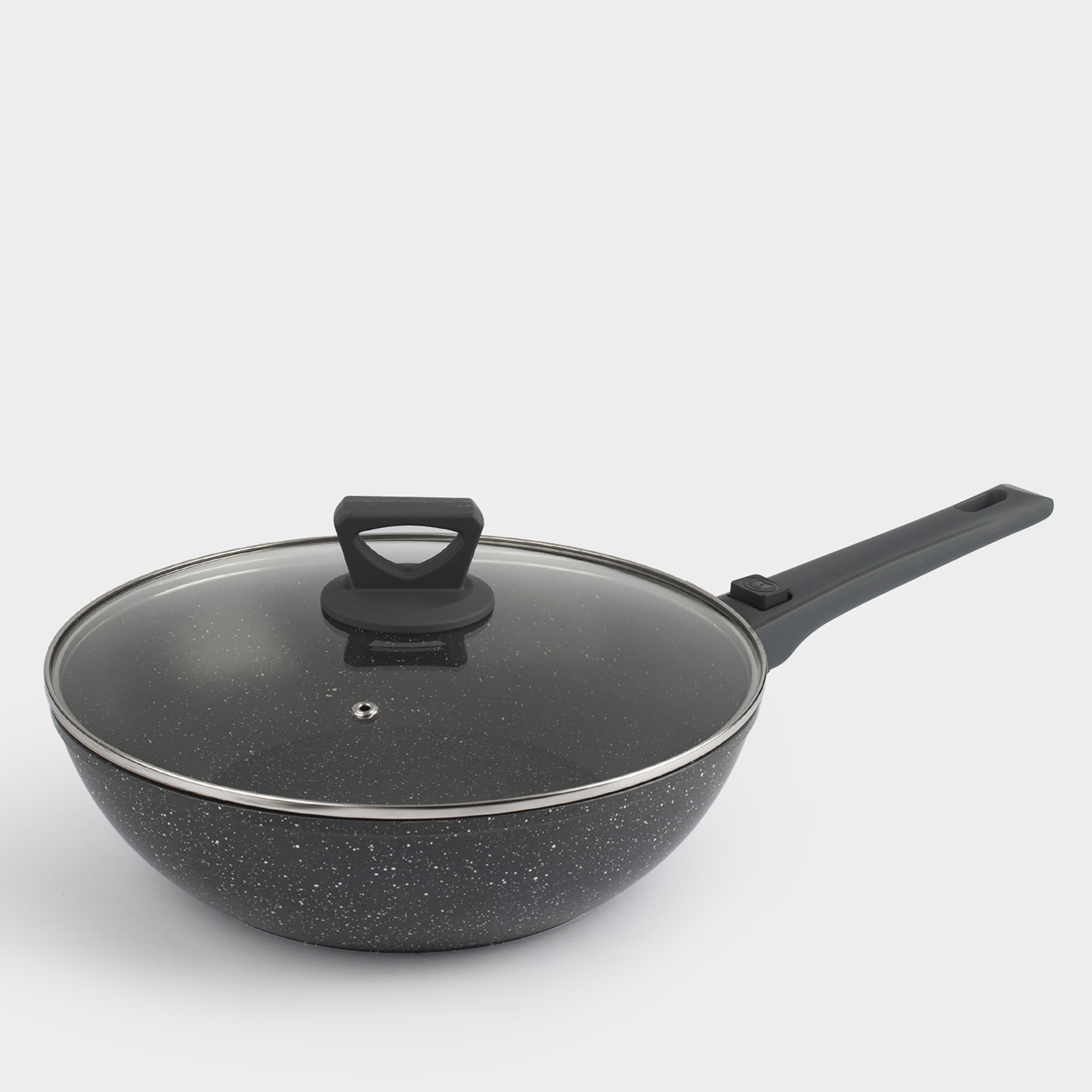 Вок 28 см с крышкой съемная ручка с покрытием алюминий Scandia 4490₽