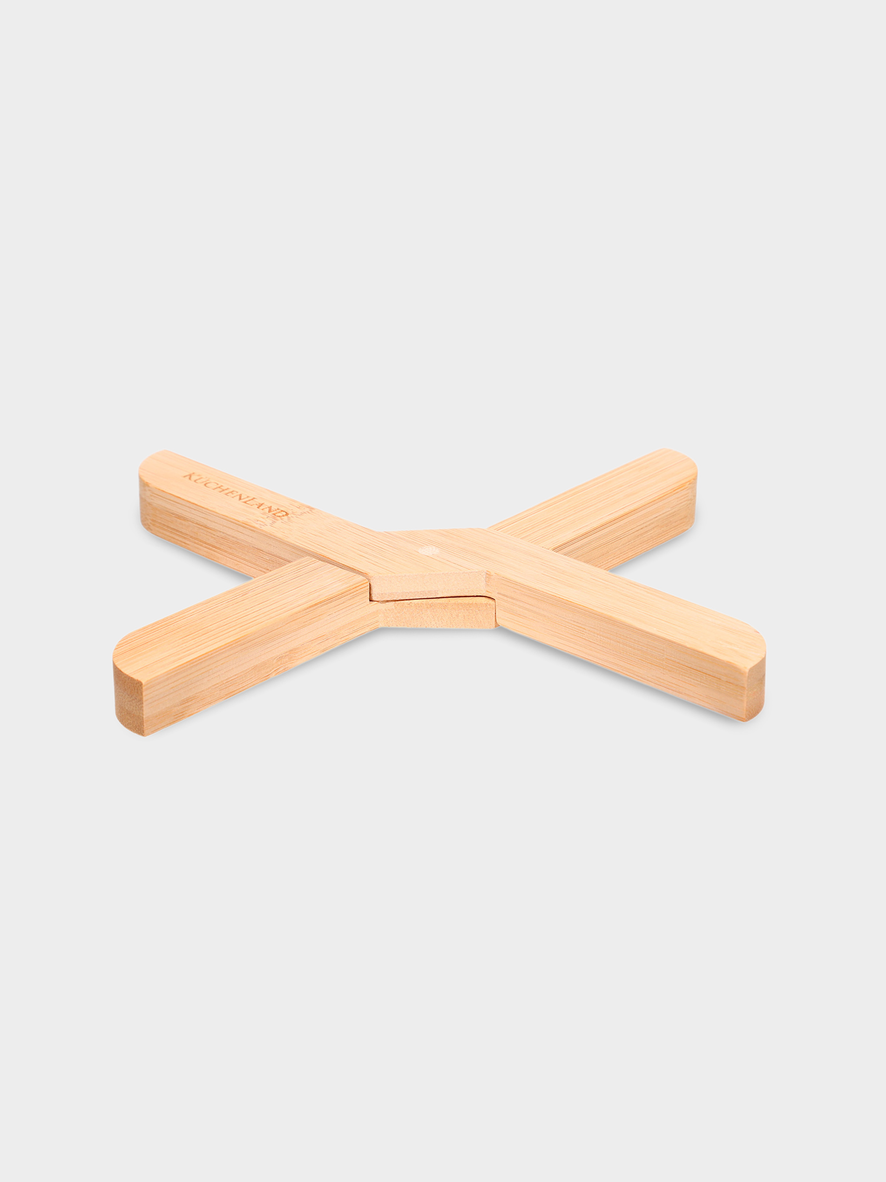 Подставка под горячее, 20 см, складная, бамбук, Bamboo, image-1