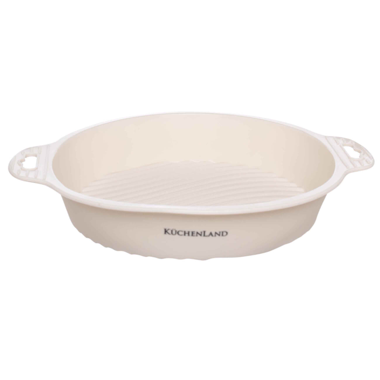 

Форма для выпечки, 26x21 см, силикон, круглая, молочная, Bakery
