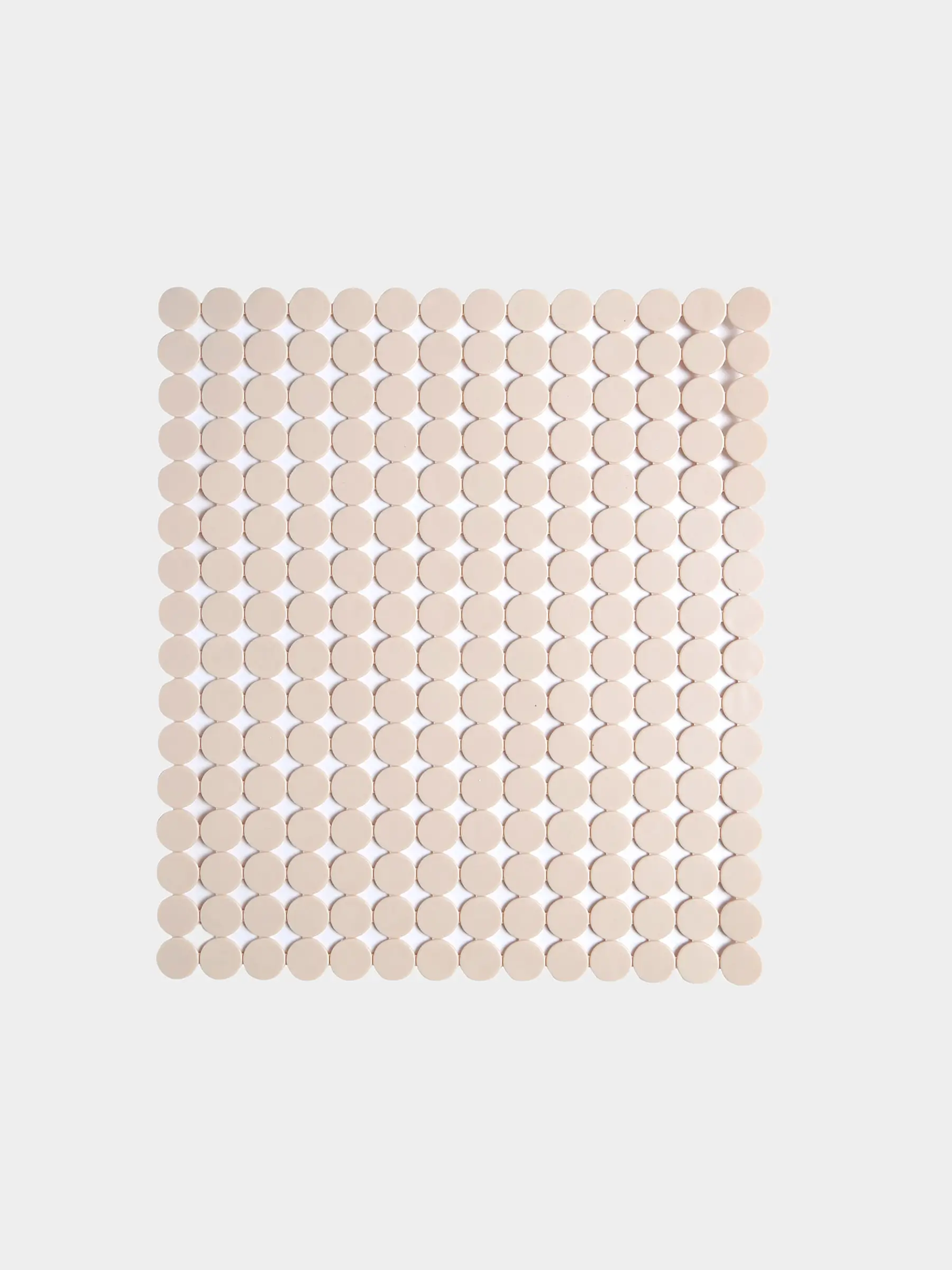 Коврик для кухонной раковины, 31х27 см, резина, прямоугольный, бежевый, Keeping