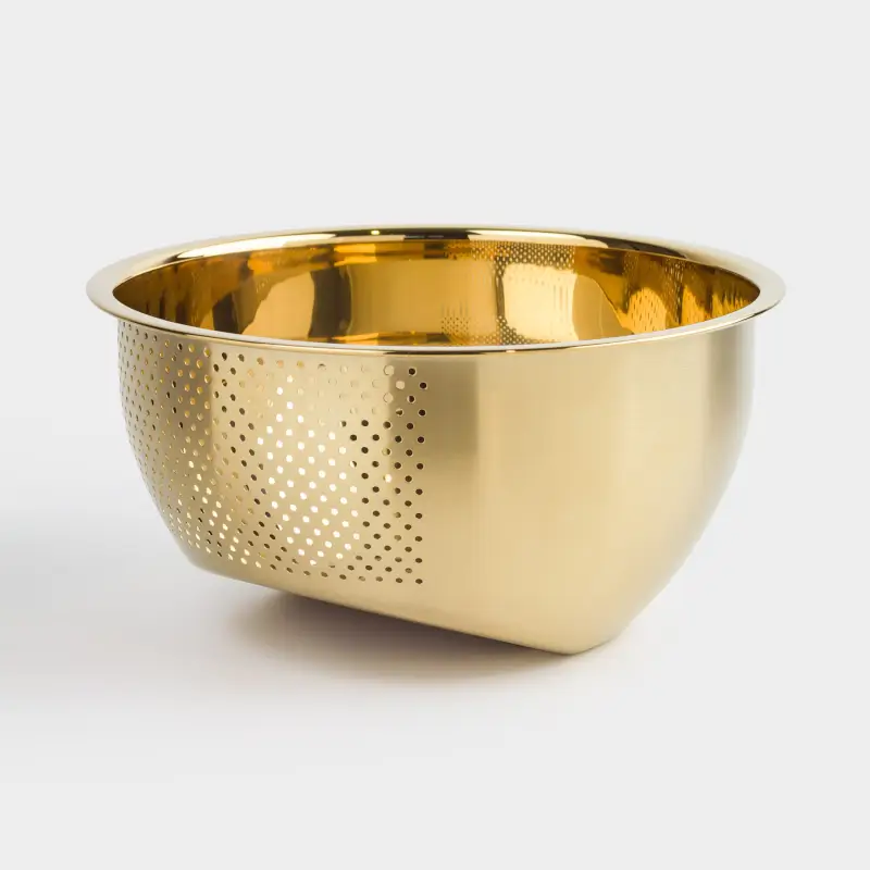 Миска-дуршлаг, 23 см, сталь, золотистая, Classic gold ,image-0