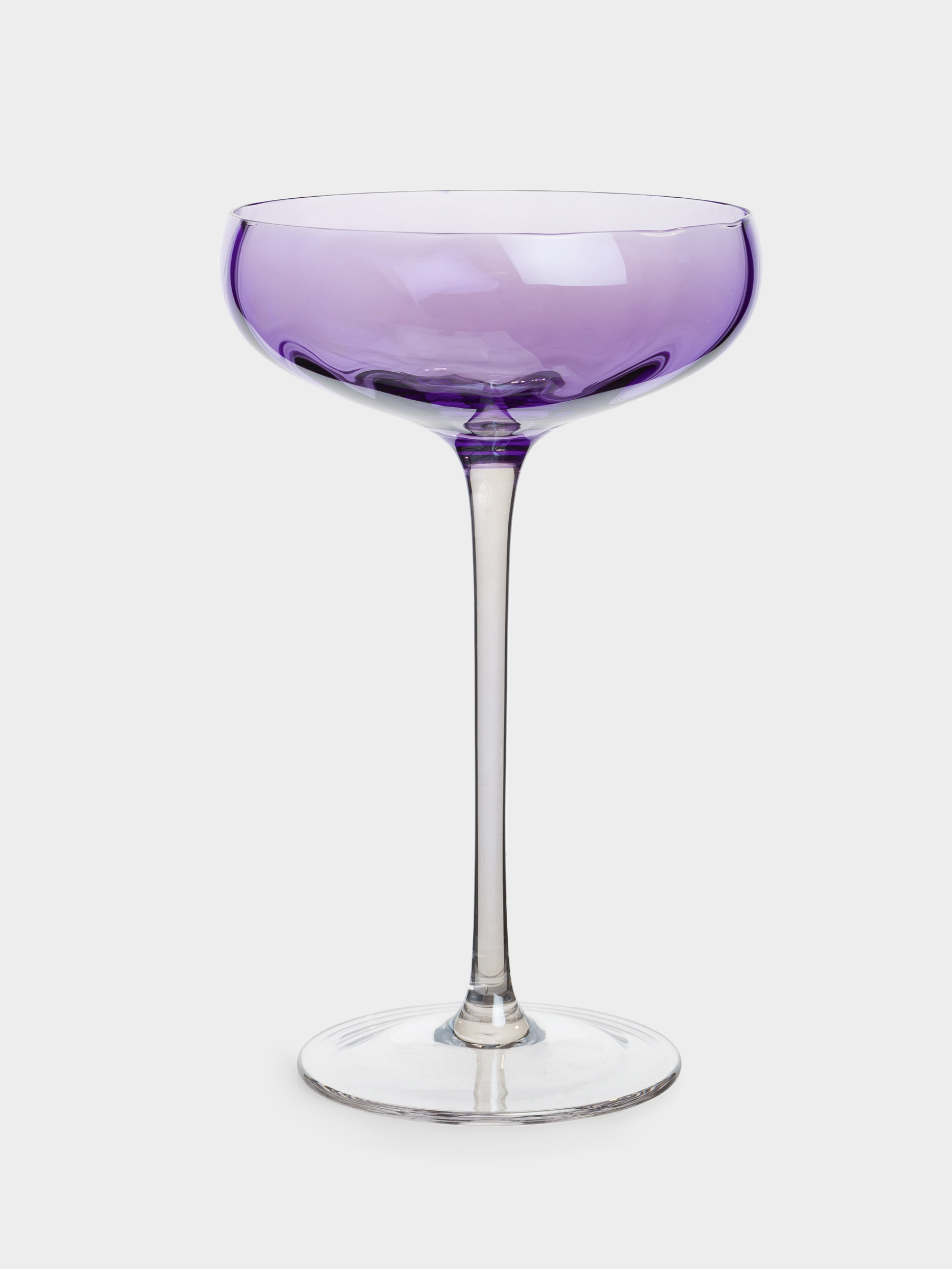 Бокал-креманка для шампанского, 220 мл, 2 шт, стекло, фиолетовый, Filo R color, image-1