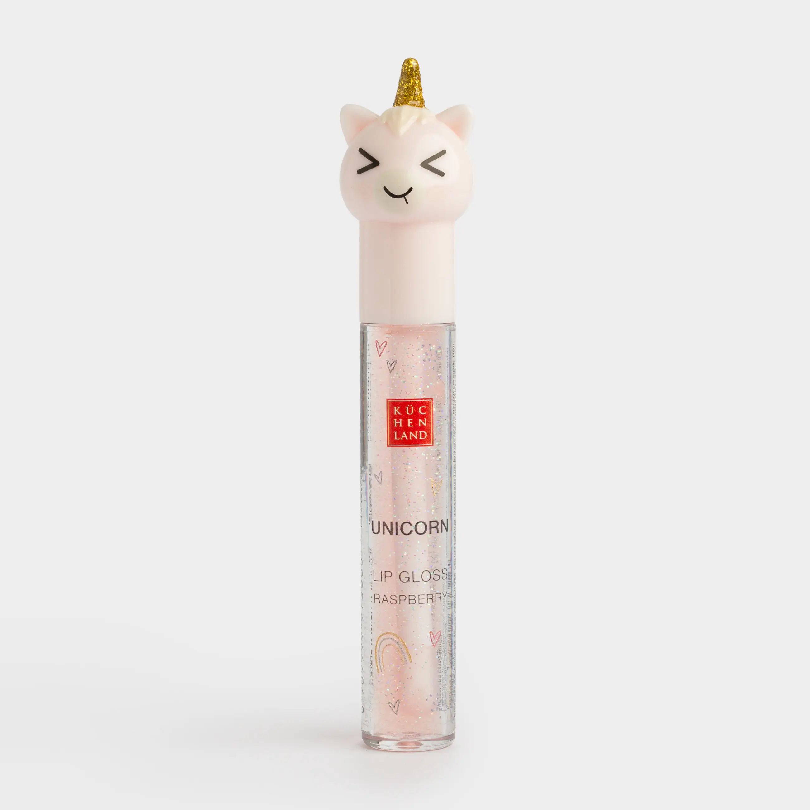 Блеск для губ, 3 мл, увлажняющий, Малина, Единорог, Unicorn