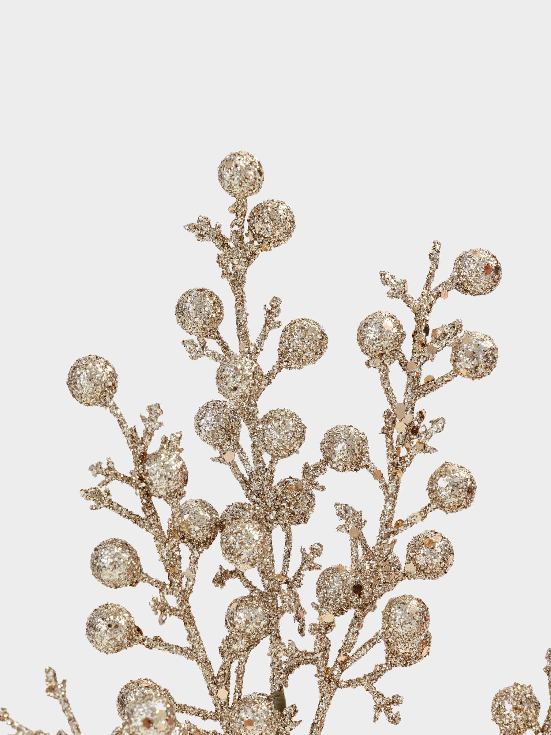 Ветка декоративная, 44 см, пластик, Золотистые ягоды, Sparkle decor, image-2