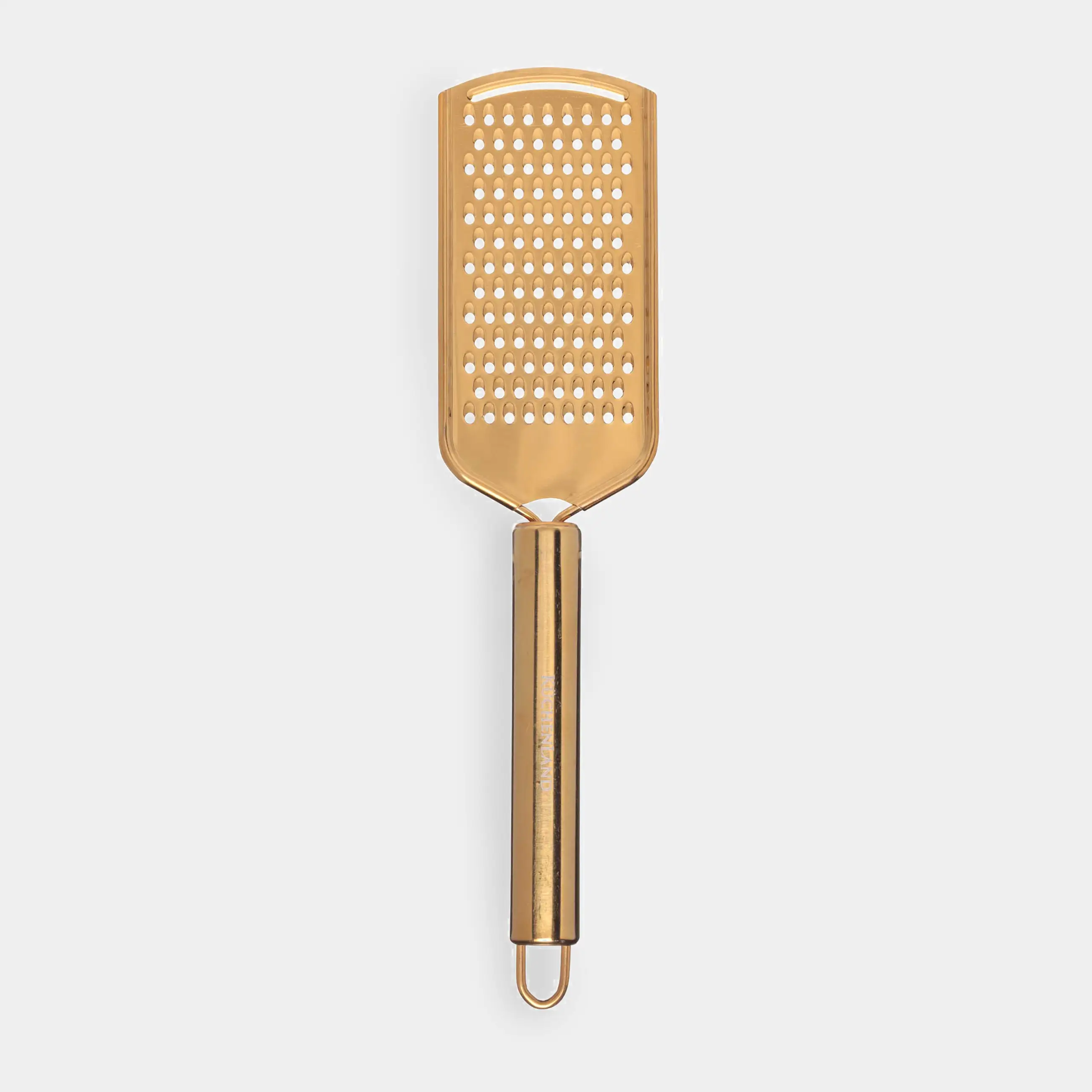 Терка, 24 см, мелкая, с ручкой, сталь, золотистая, Spiro gold