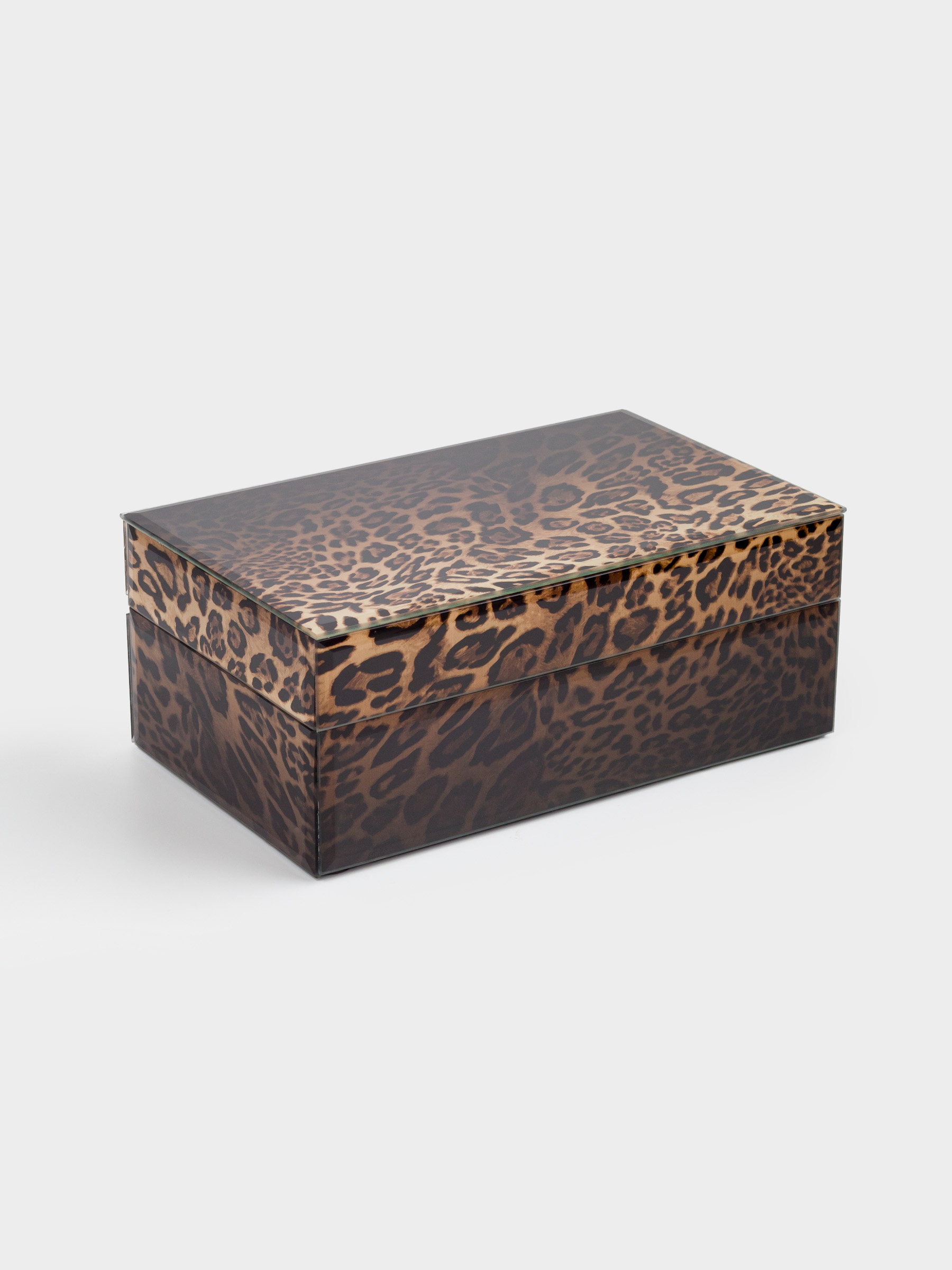 Шкатулка для украшений, 21х13 см, стекло, Леопард, Leopard, image-2