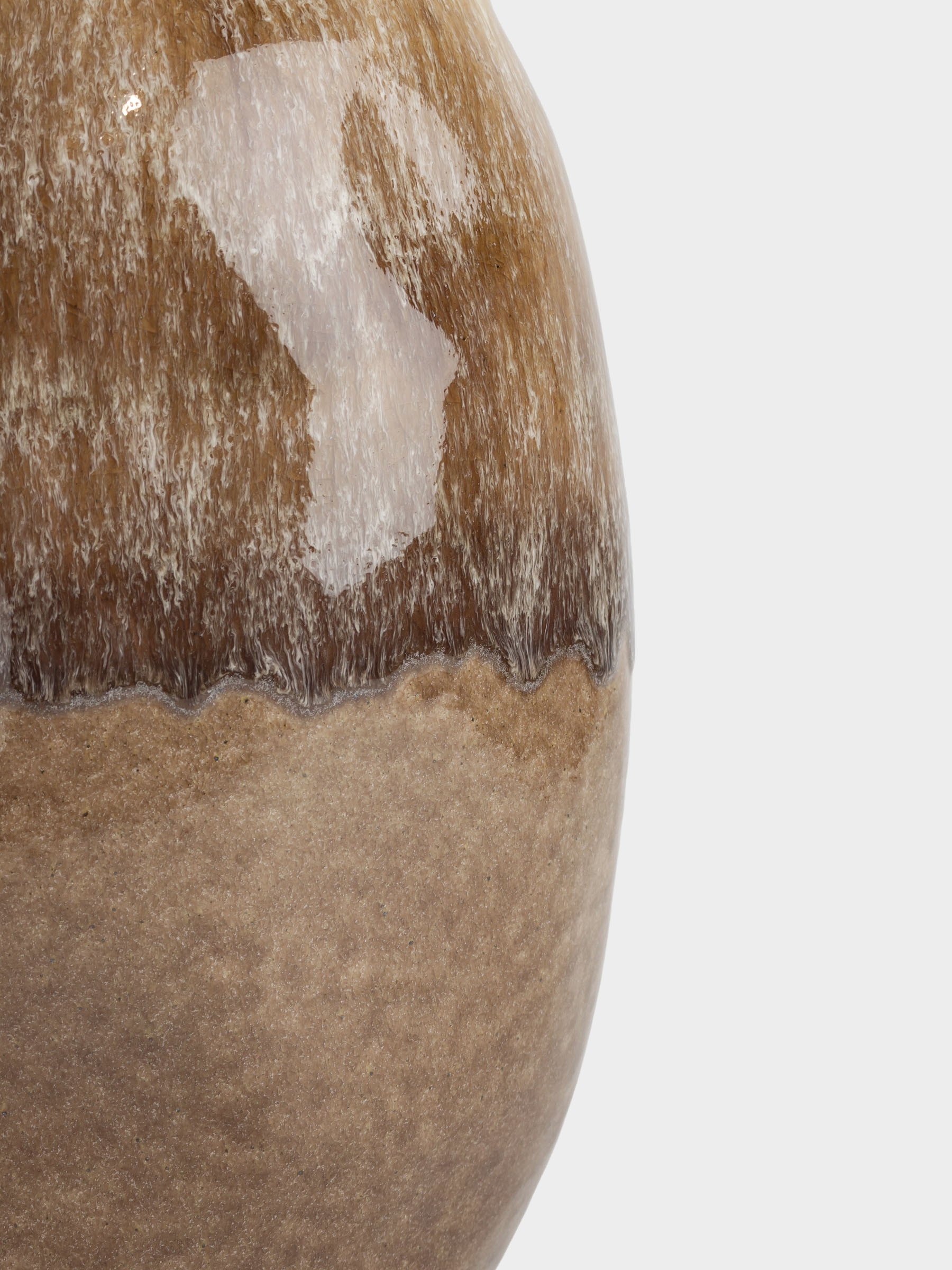 Ваза для цветов, 29 см, керамика, коричневая, Неровный край, Antic, image-2