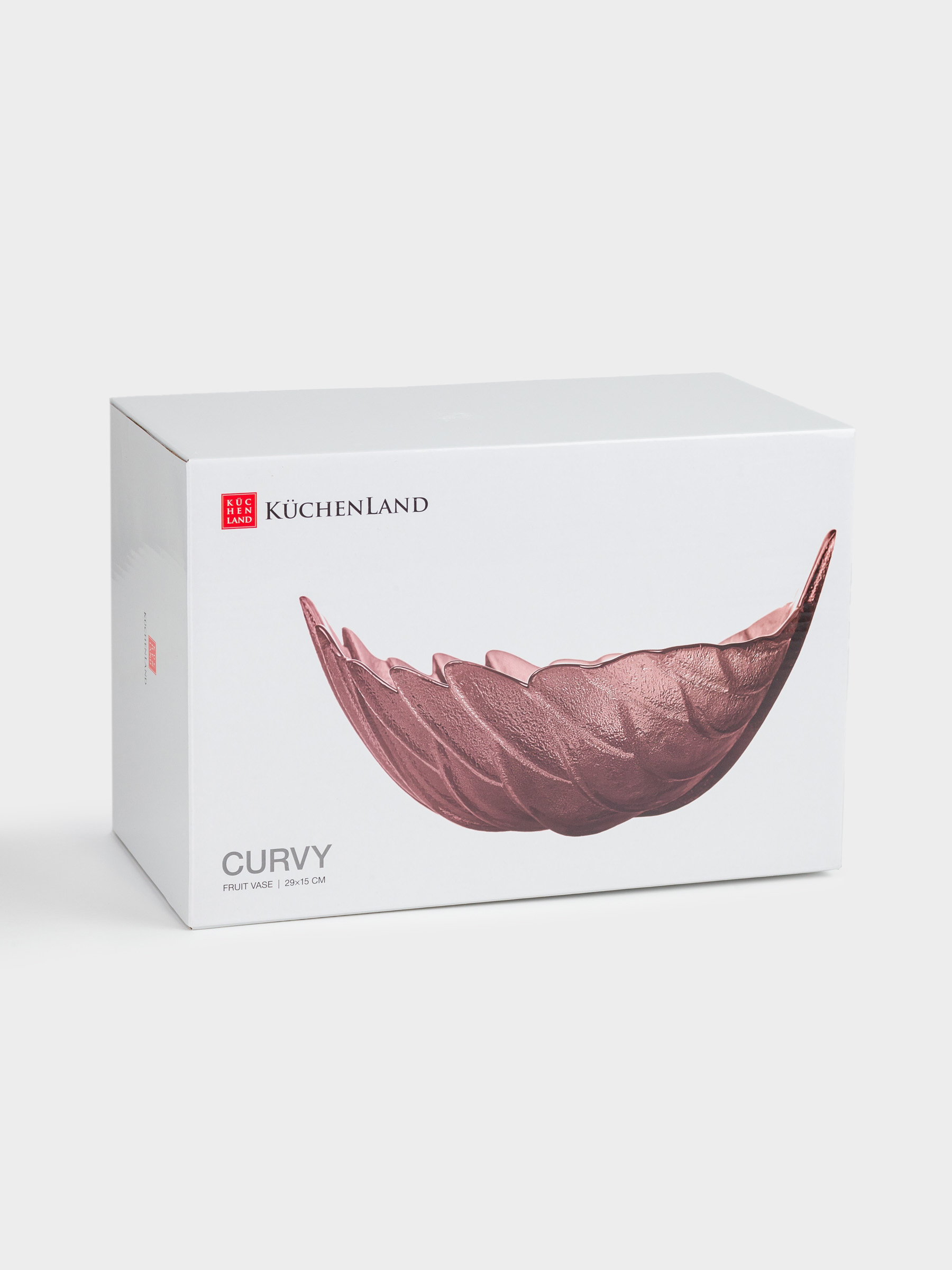 Ваза для фруктов, 29х15 см, стекло, коричневая, Лист, Curvy, image-6