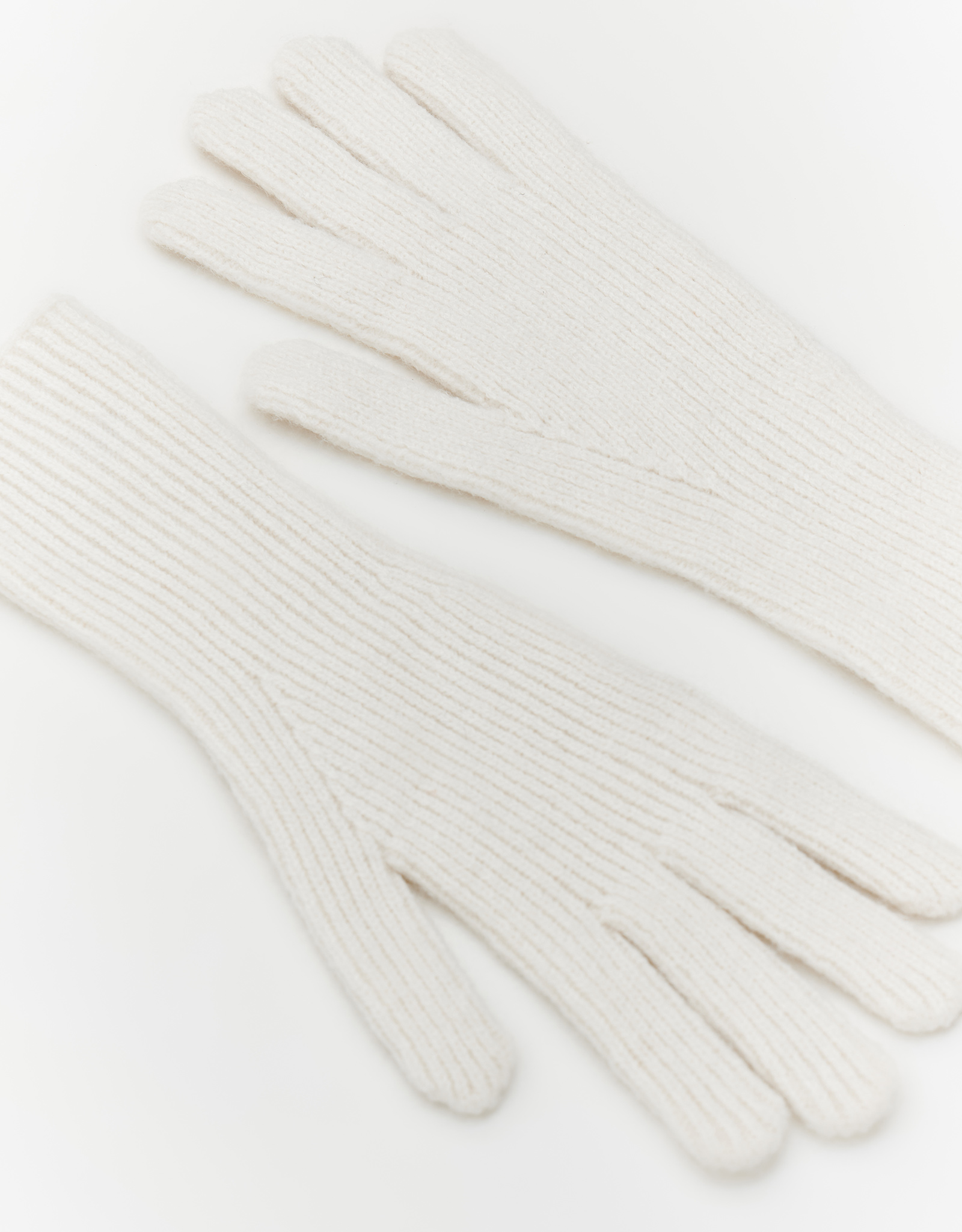 Перчатки женские, единый размер, акрил/полиэстер/нейлон, молочные, Knitting, image-1