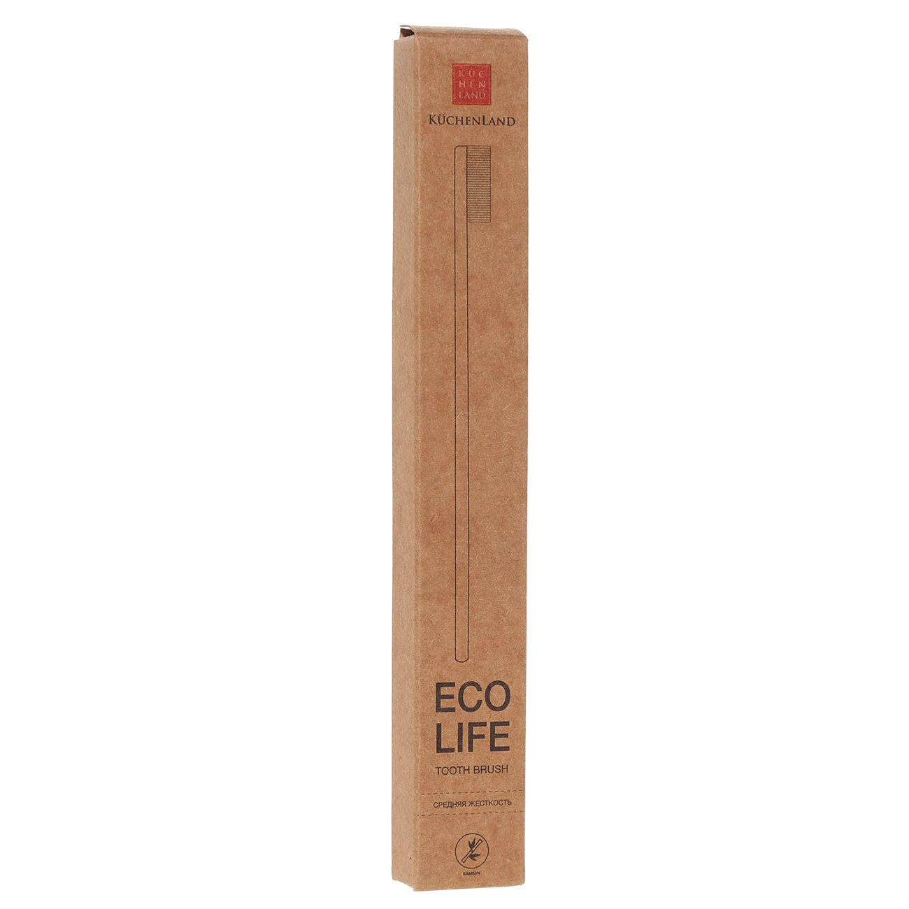 Щетка зубная, бамбук, белая щетина, Eco life изображение № 2