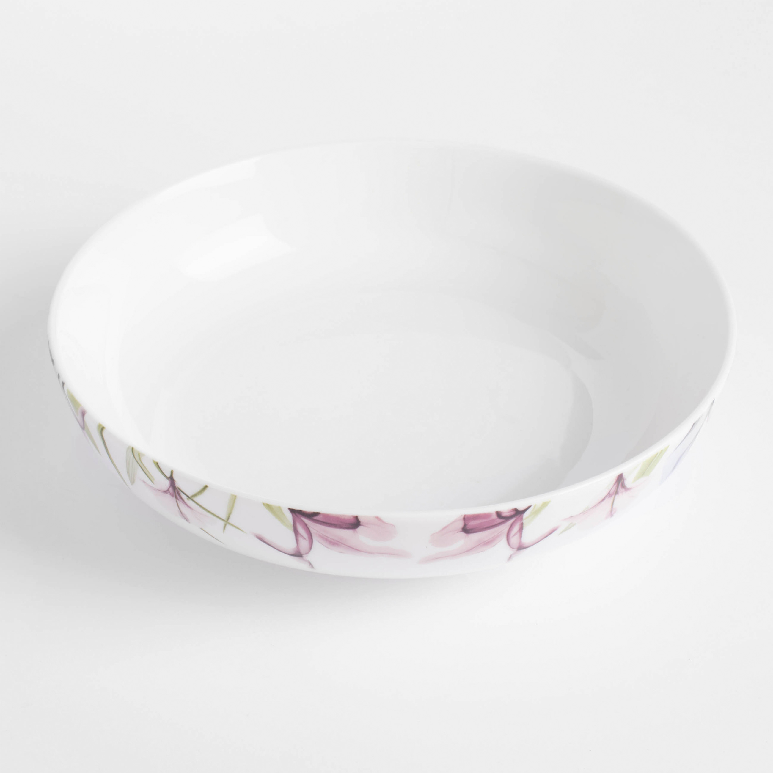 Тарелка суповая, 20х6 см, фарфор N, белая, Пастельные цветы, Pastel flowers изображение № 4