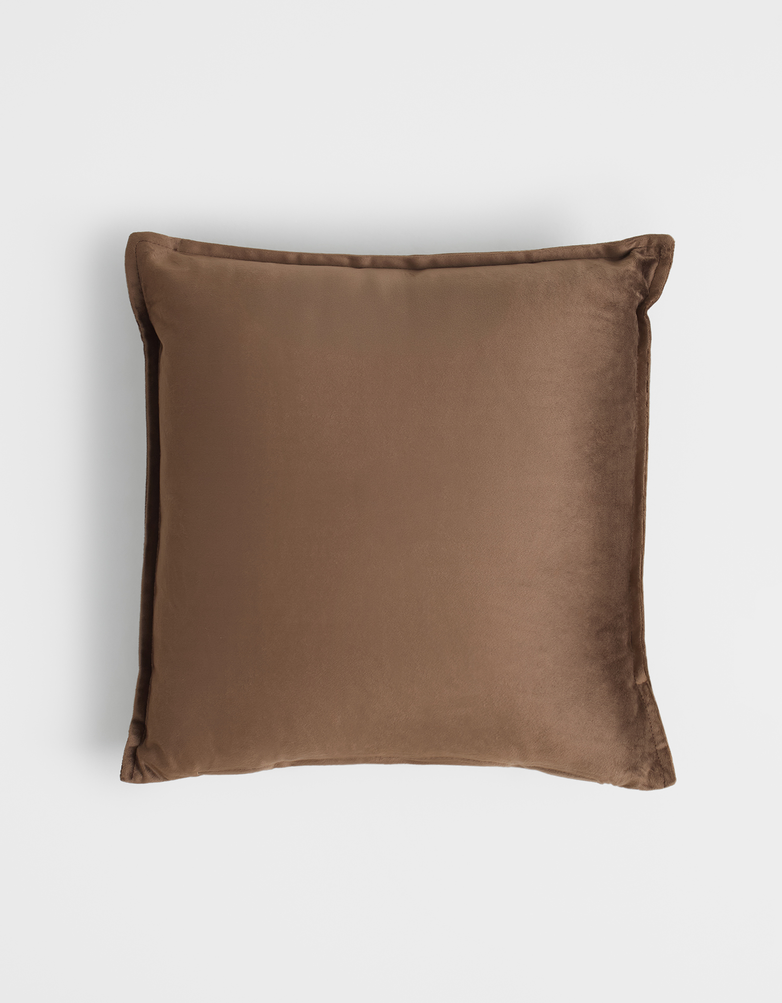 Подушка декоративная, 45х45 см, вельвет, коричневая, Silk velvet, image-0
