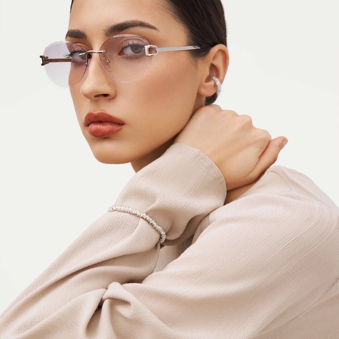 

Браслет, 22 см, металл, серебристый, Jewelry