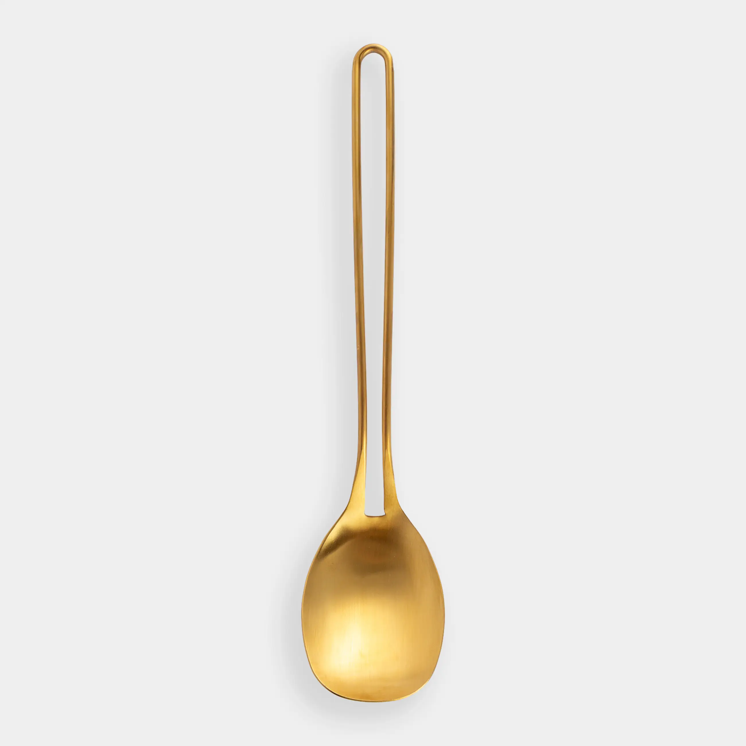 Ложка сервировочная, 37 см, сталь, золотистая, Device gold