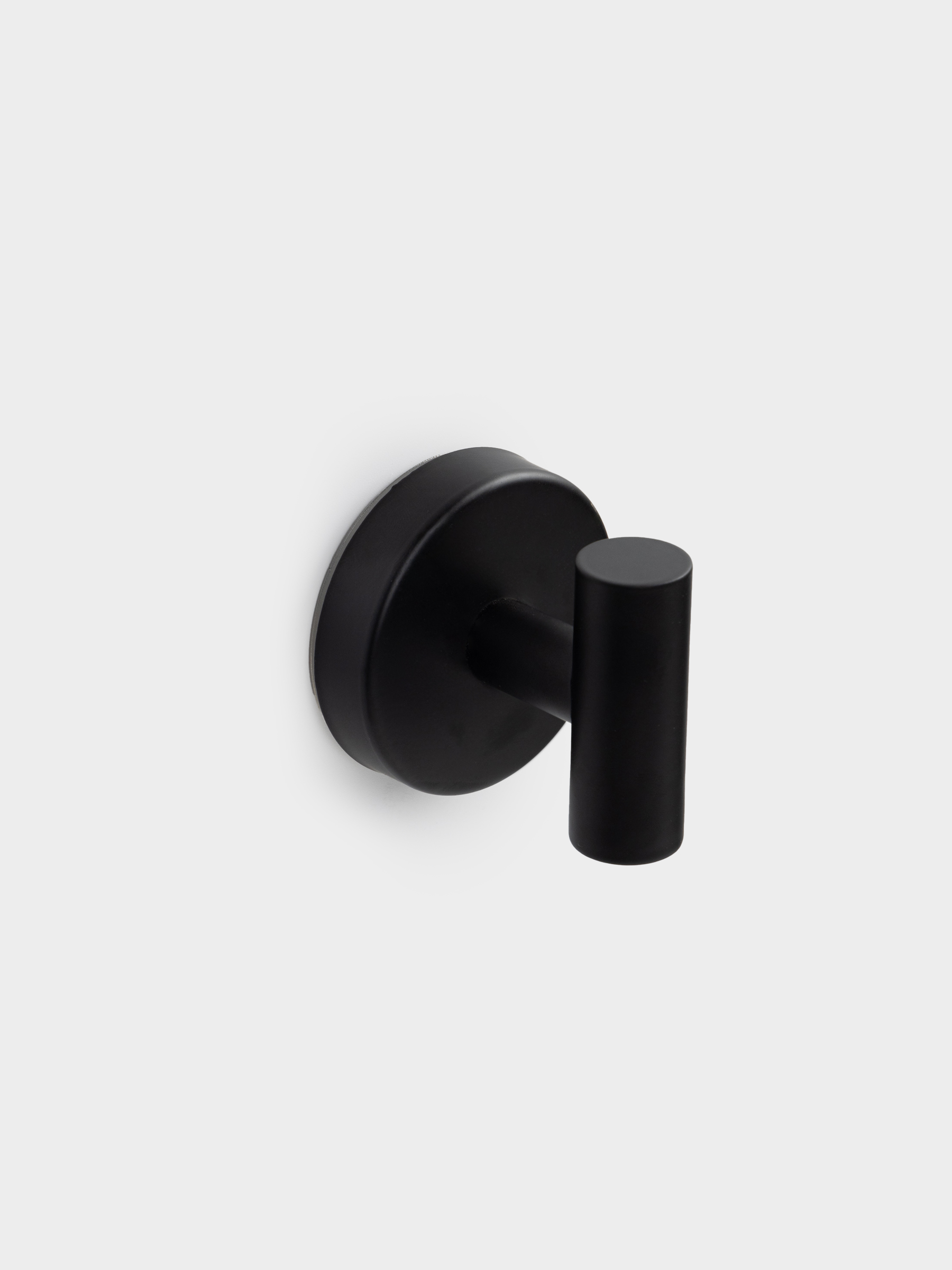 Крючок, 7 см, двойной, настенный, на вакуумной присоске, металл/пластик, Total black, image-2